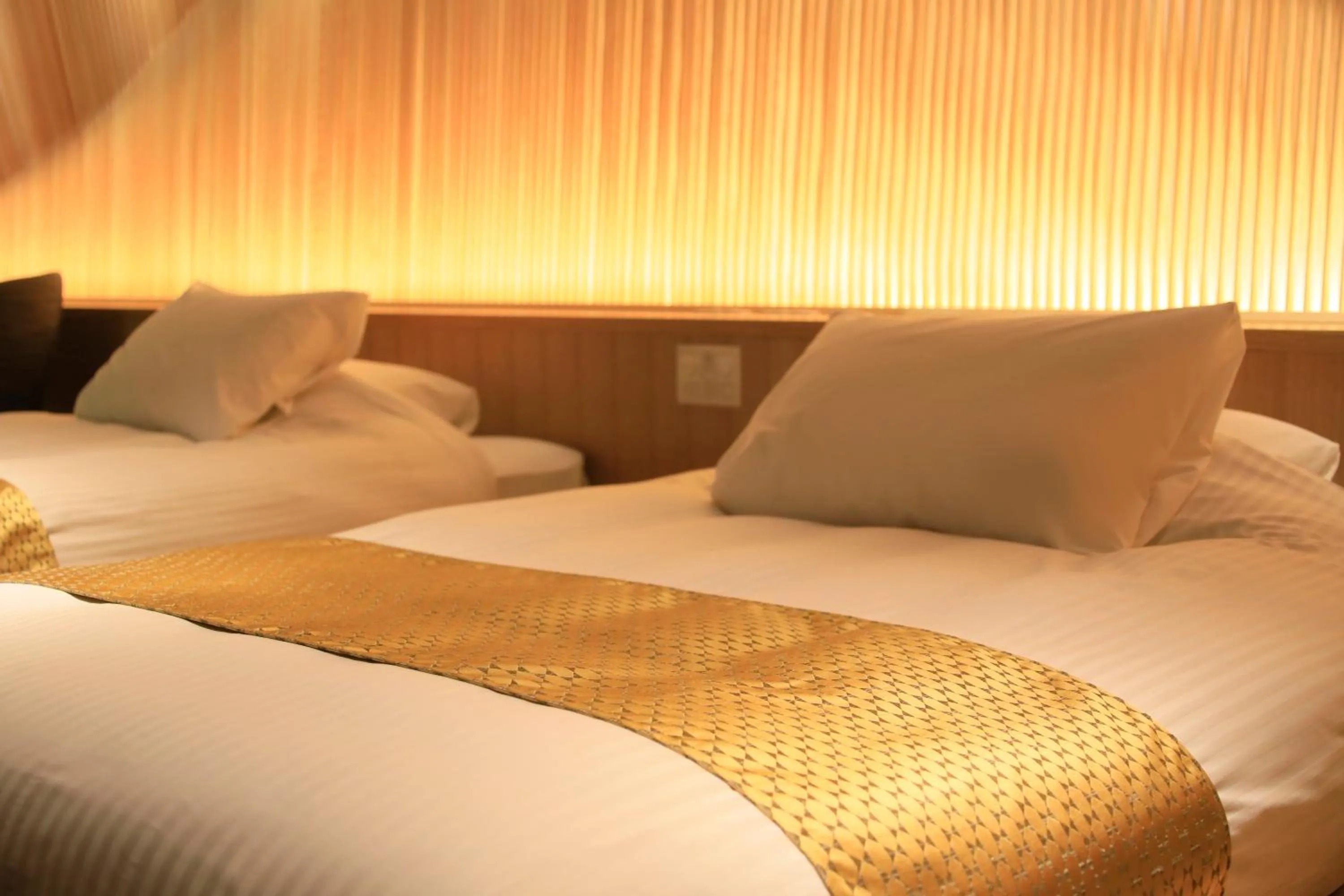 Photo of the whole room, Bed in Fuji Onsenji Yumedono