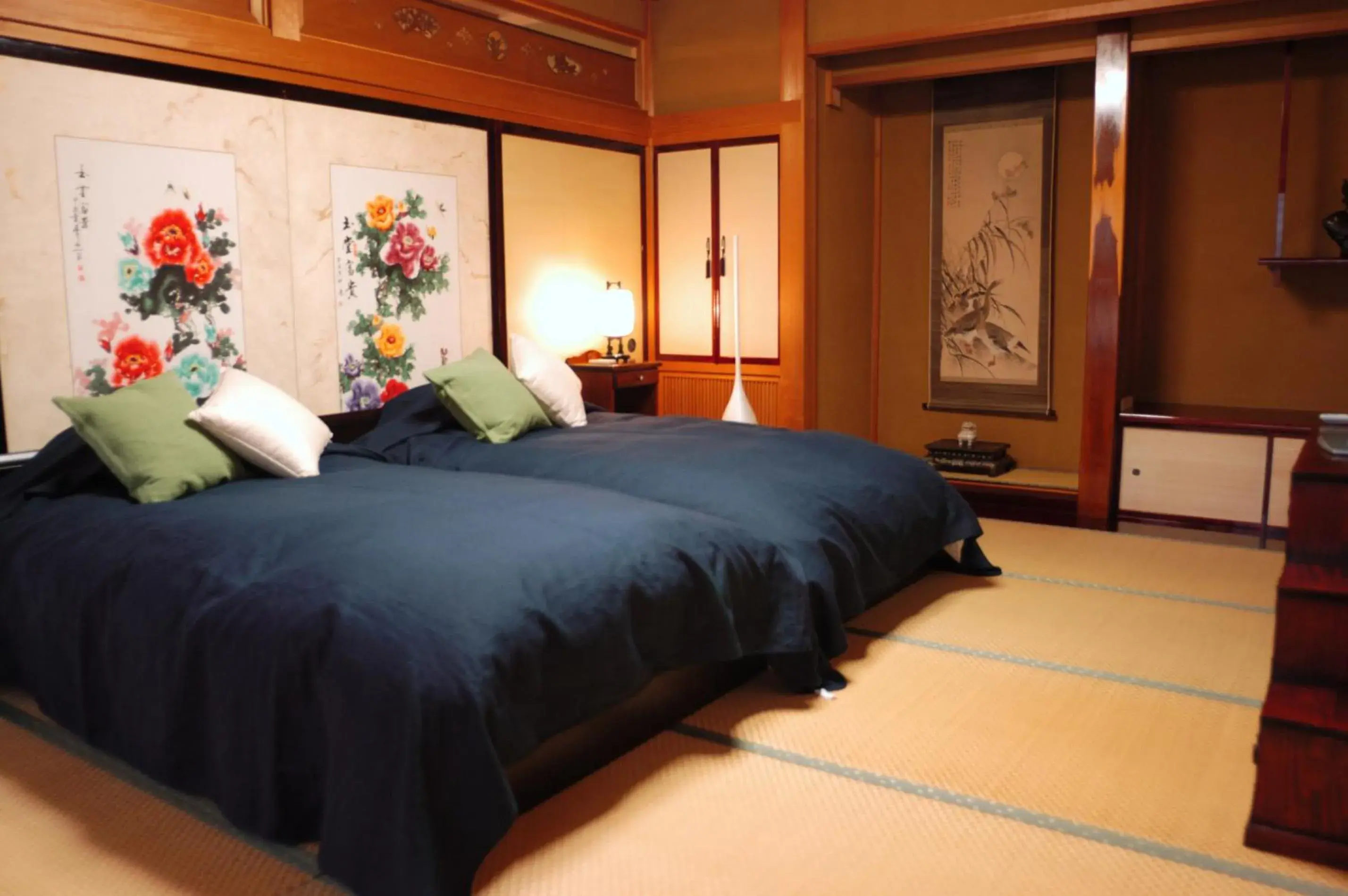 Bed in Ryokan Yatsusankan