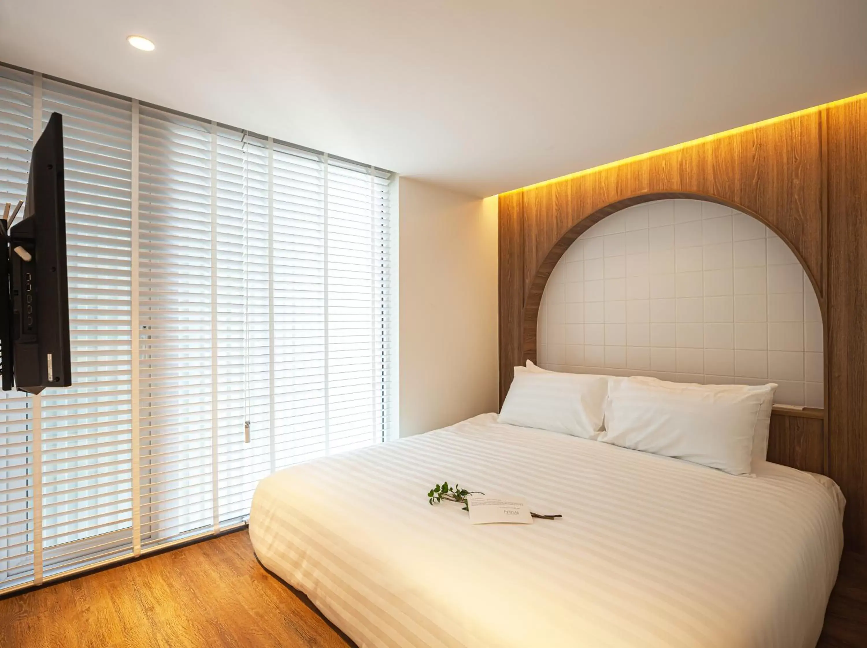 Bed in Bonsai Hotel Bangkok Bed in Bonsai Hotel Bangkok