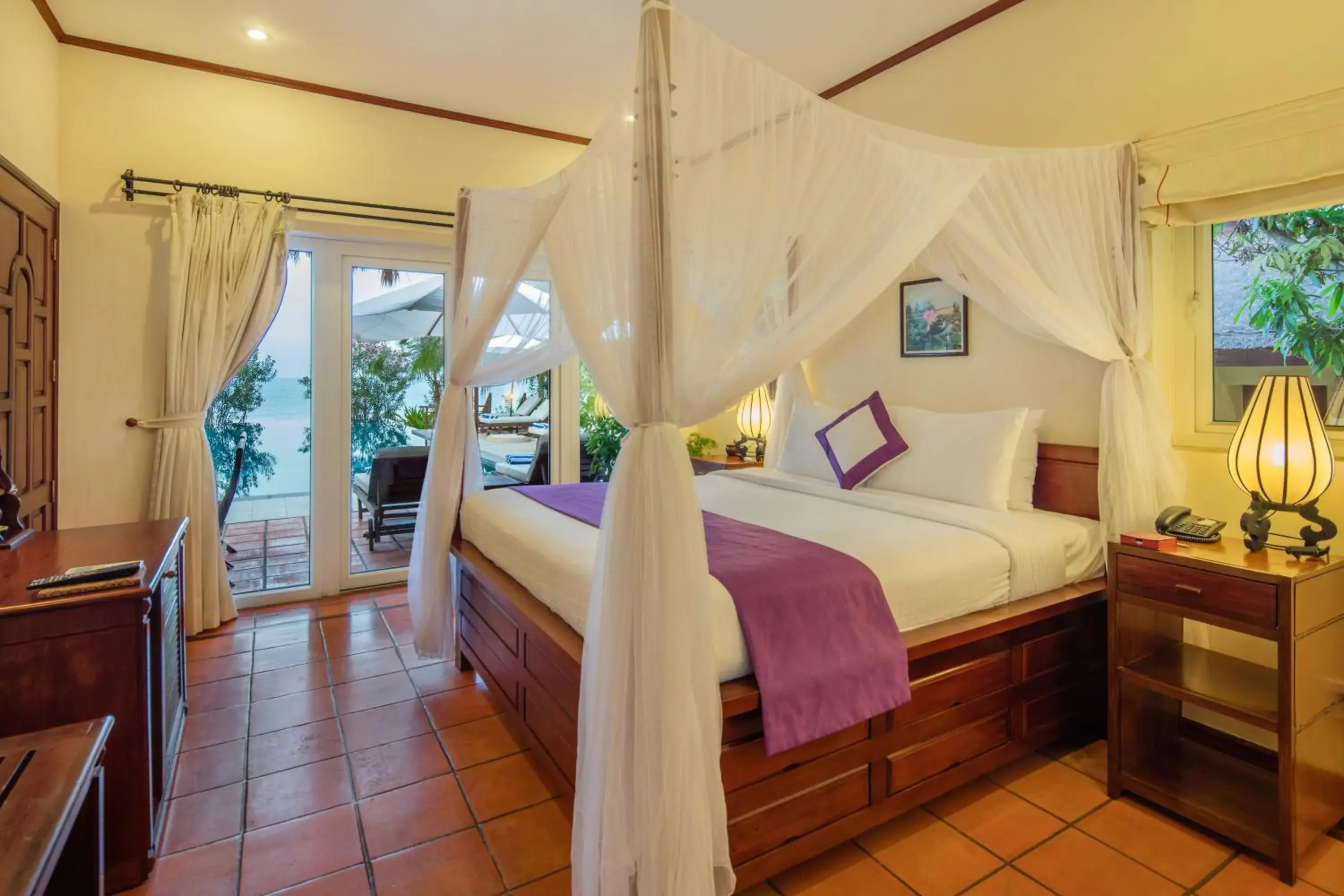 Bed in Victoria Phan Thiet Beach Resort & Spa