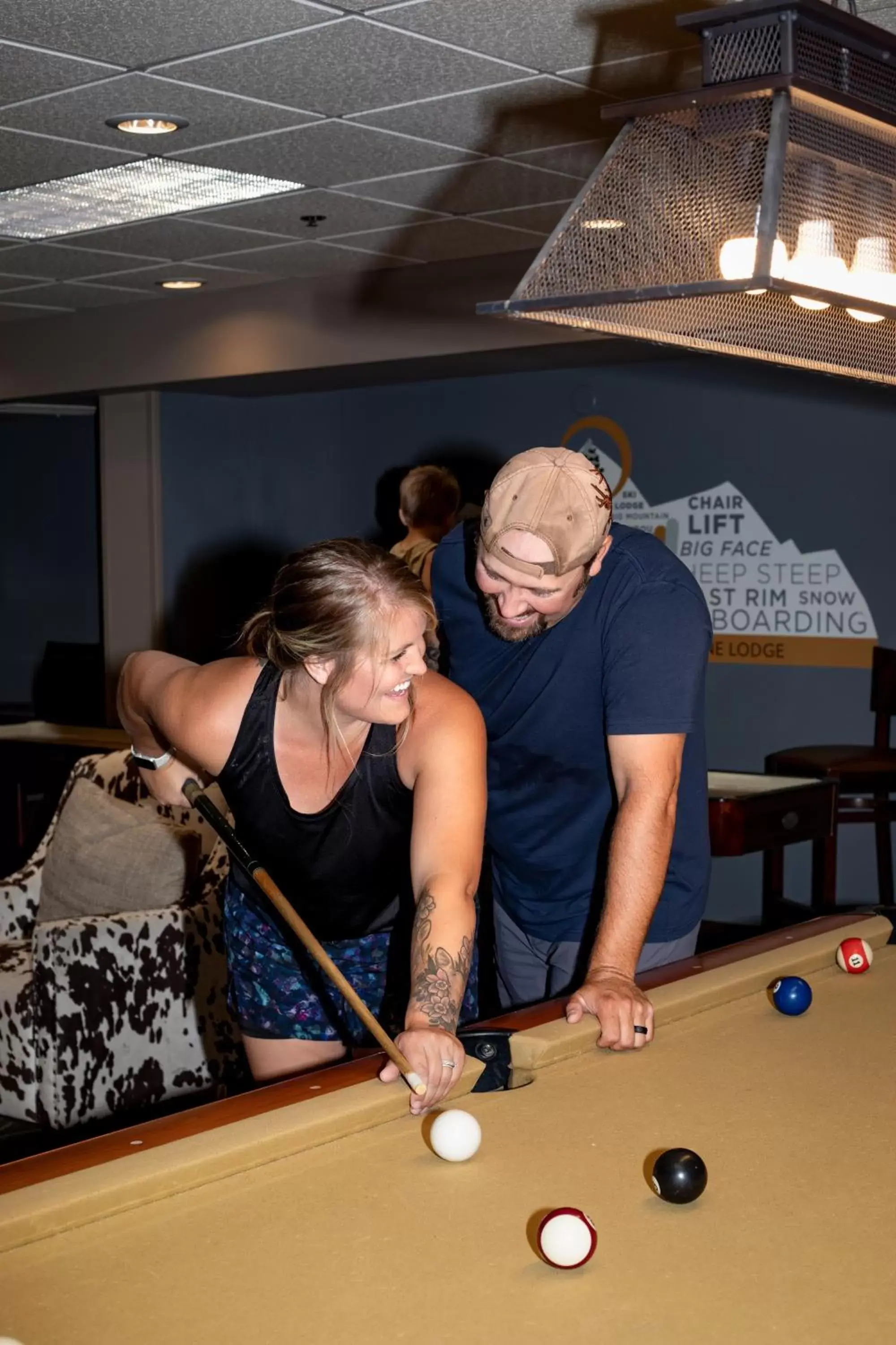 Activities, Billiards in The Pine Lodge on Whitefish River, Ascend Hotel Collection