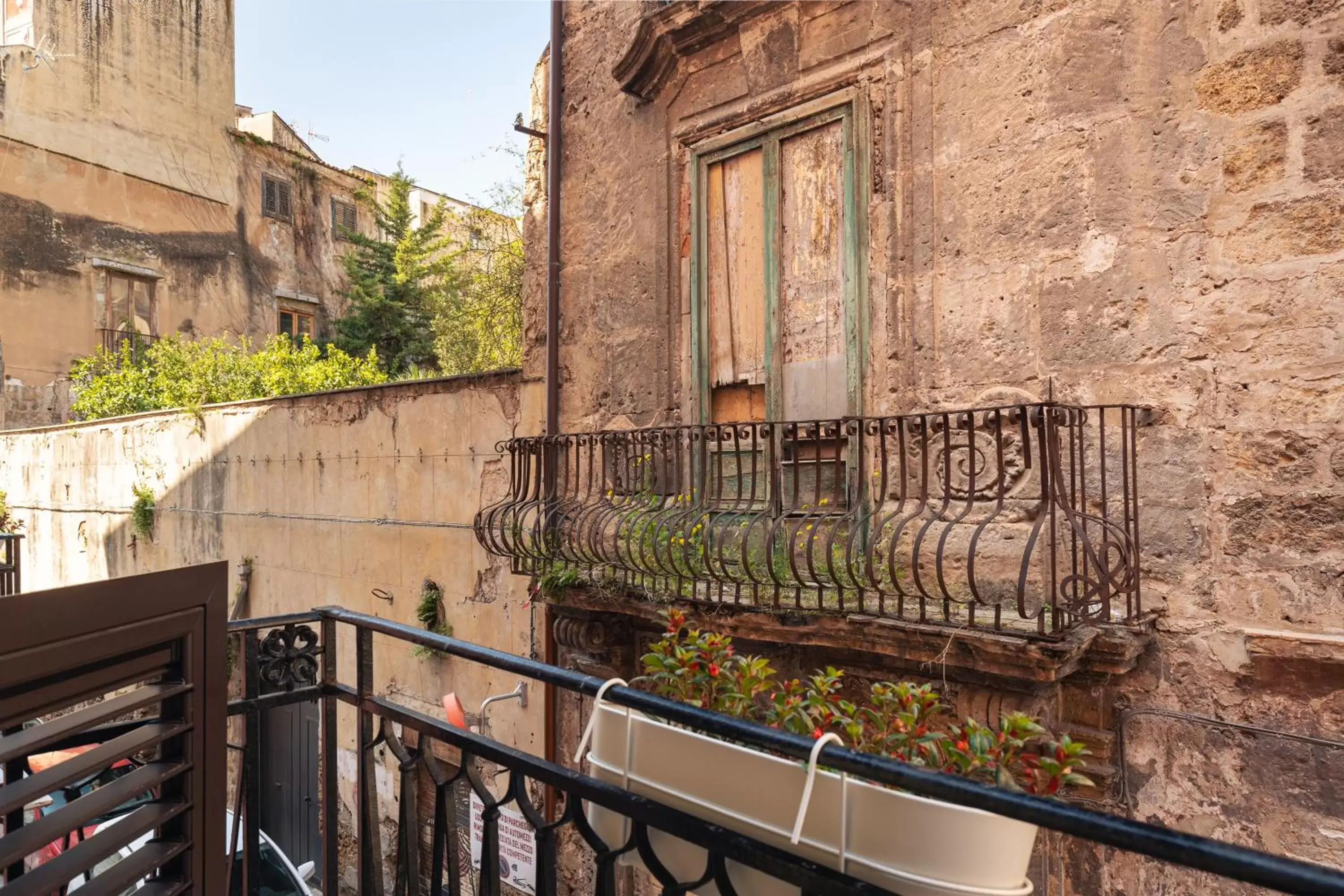 Balcony/Terrace in Open Sicily Homes - Residence ai Quattro Canti - Selfcheck-in