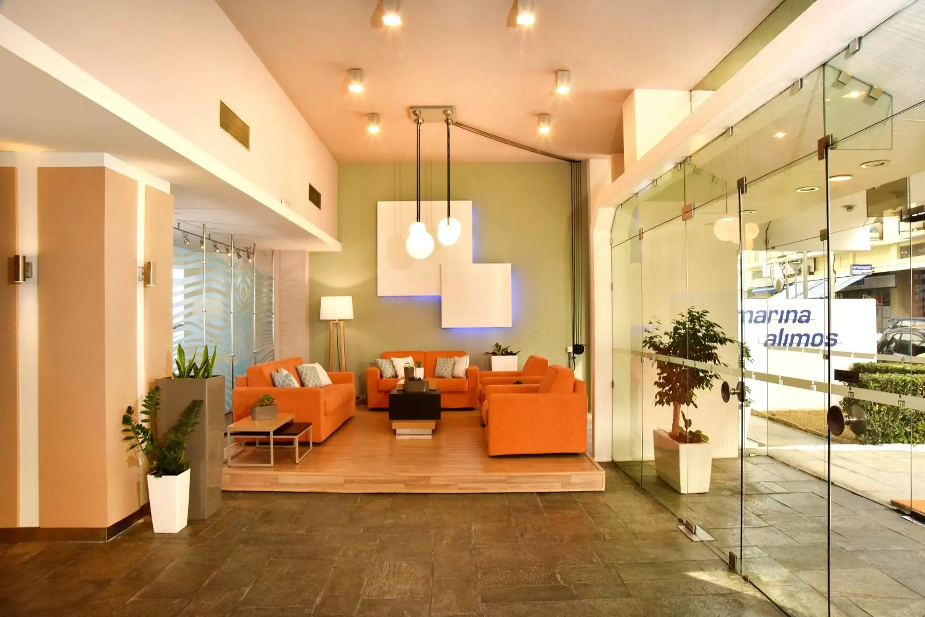 Lobby or reception, Lobby/Reception in Marina Alimos Hotel Apartments