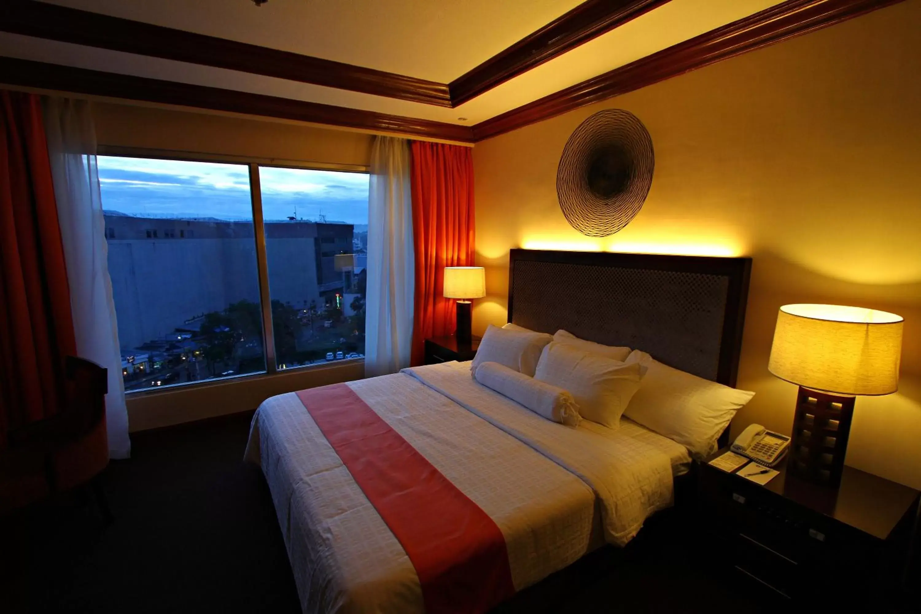 Bed in The Apo View Hotel