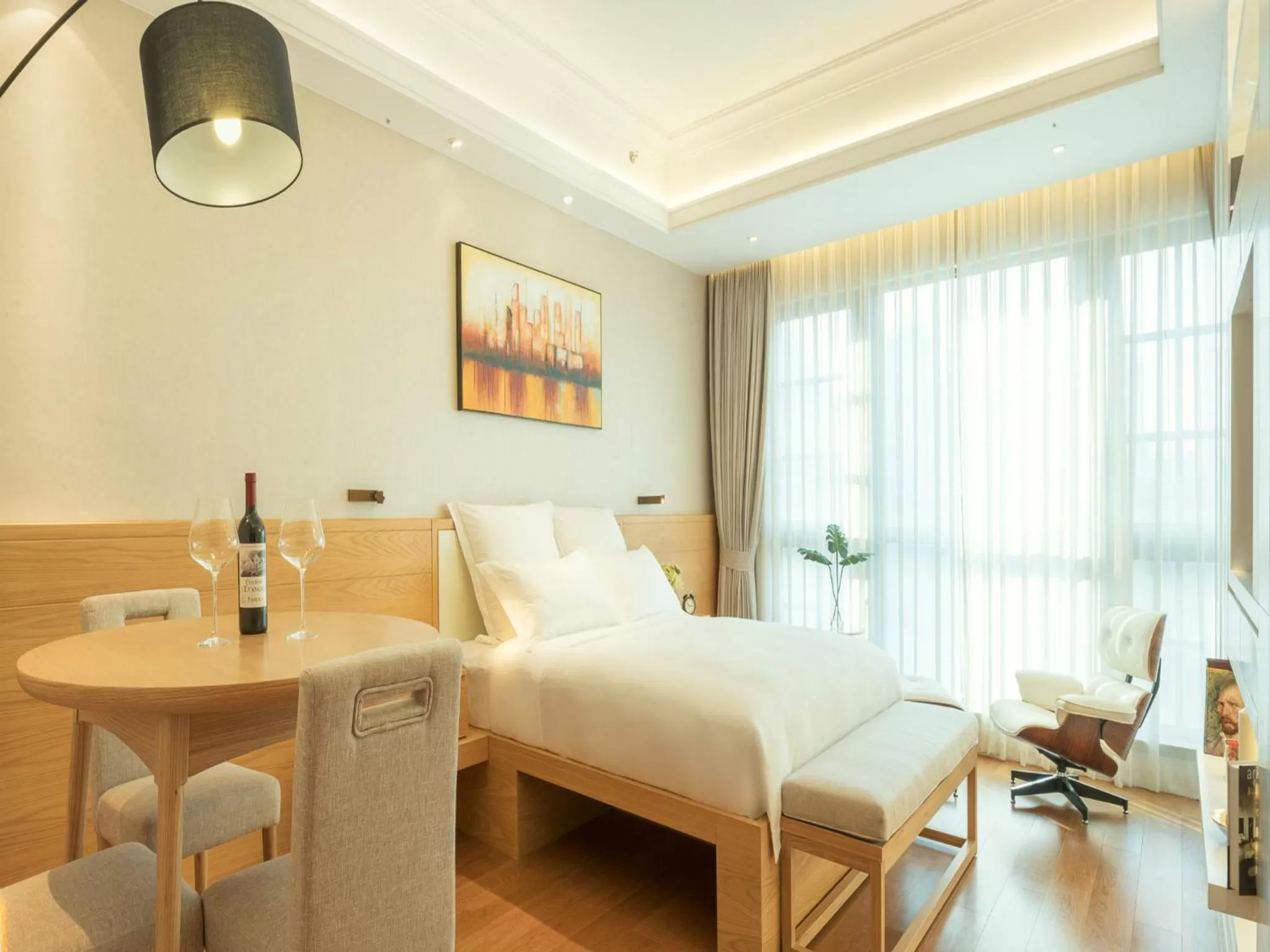 Photo of the whole room, Bed in Residence G Nanshan