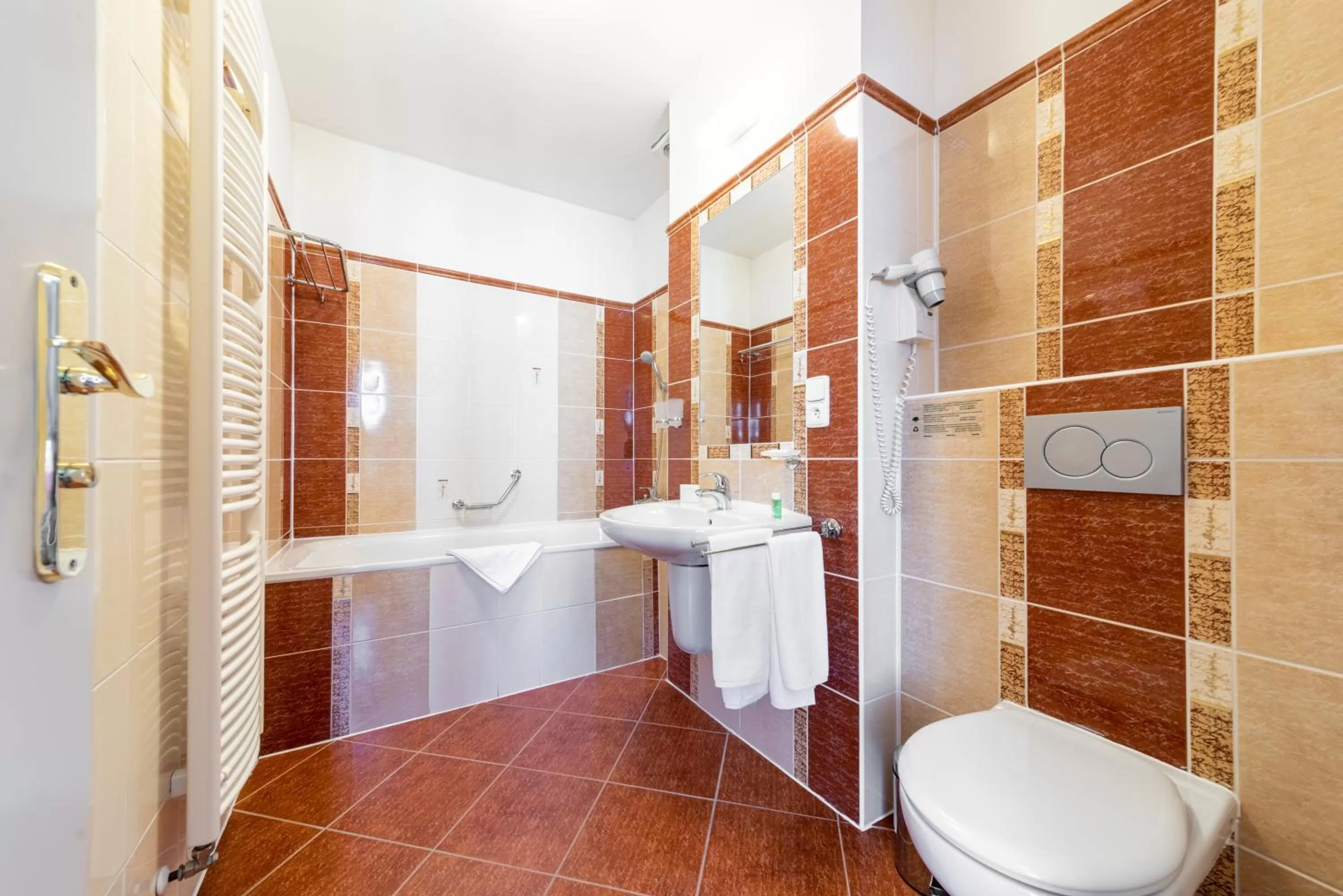 Bathroom in Arkada Hotel Praha