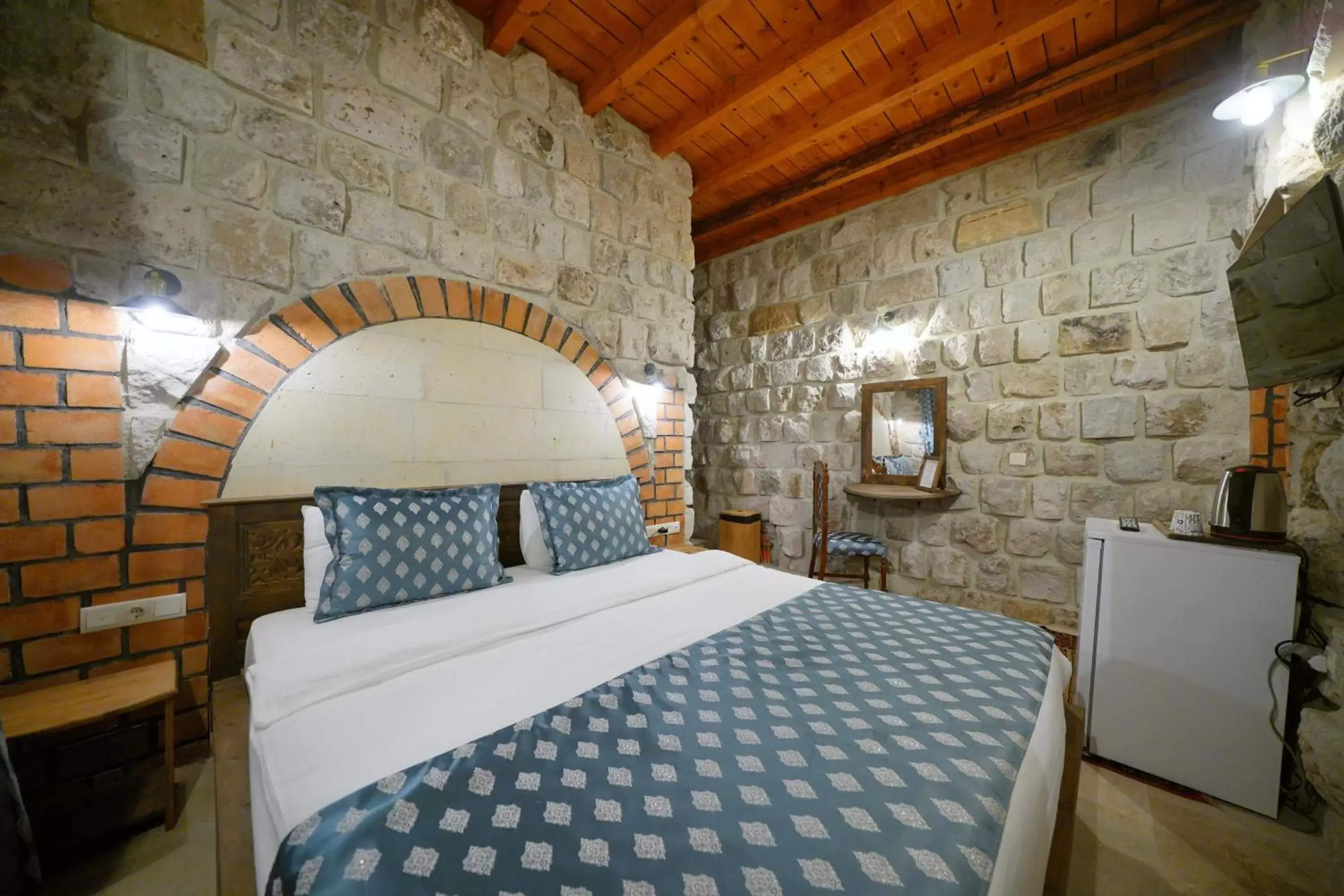 Bedroom, Bed in Cappadocia Nar Cave House & Hot Swimming Pool