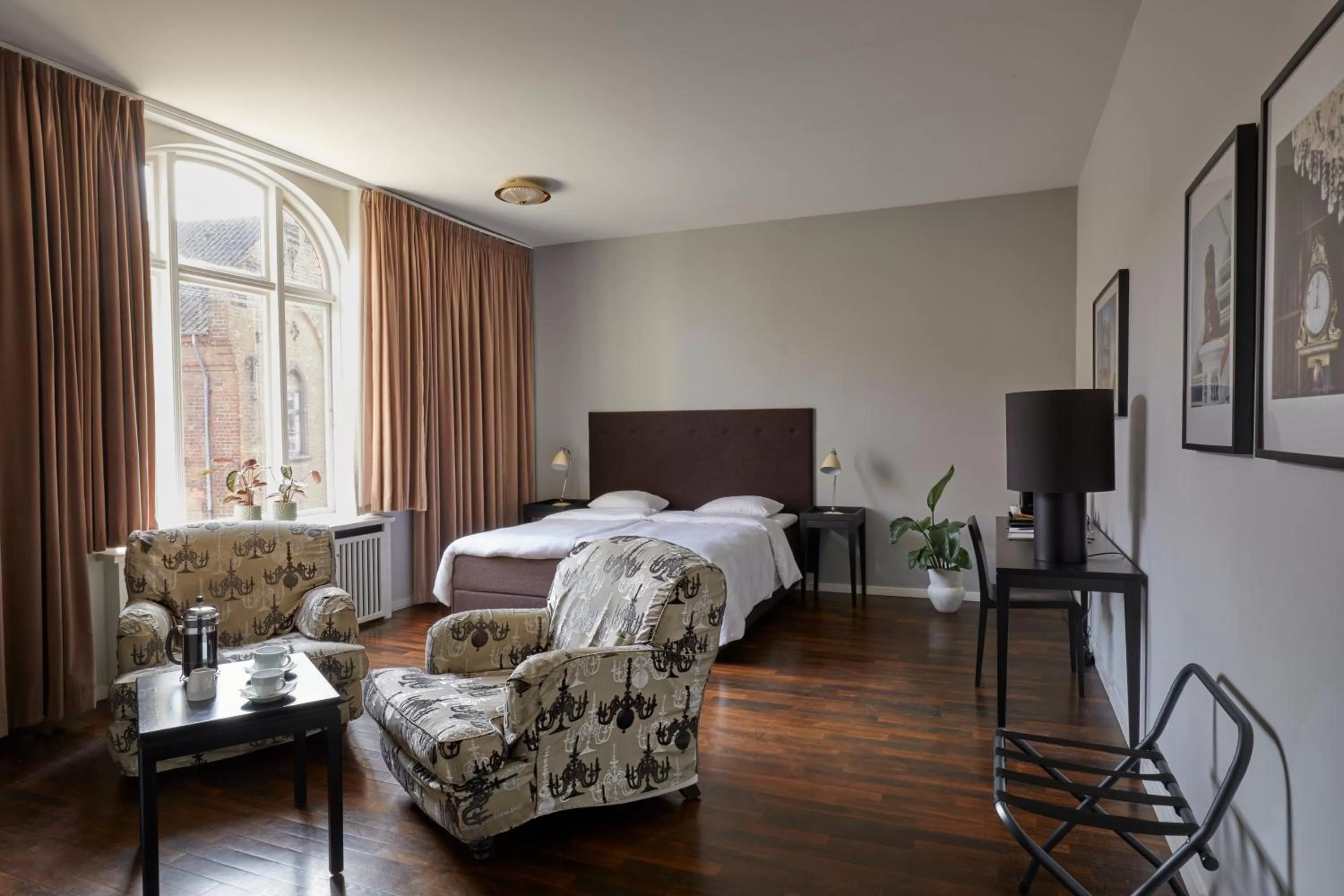 Bed in First Hotel Grand