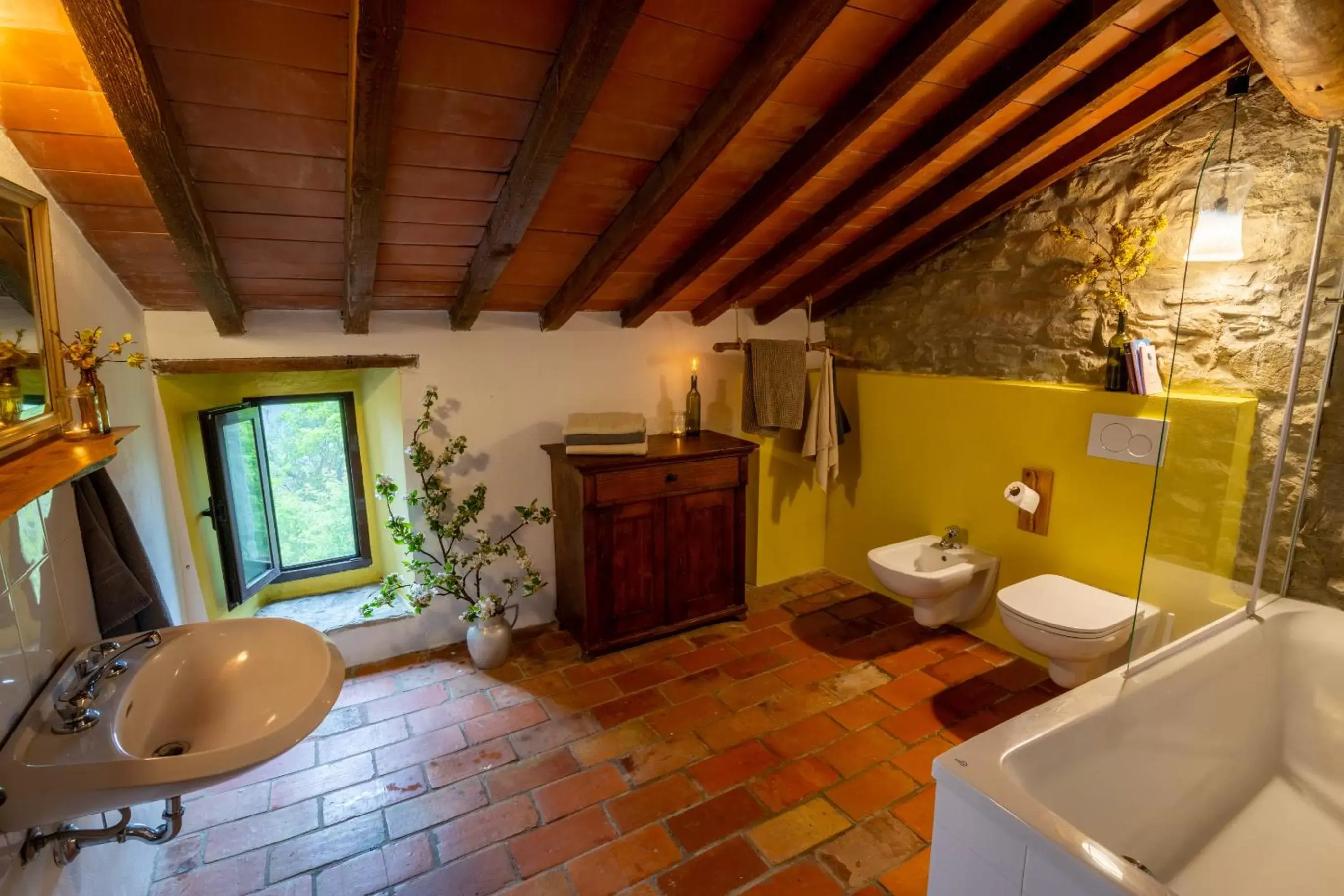 Bathroom in novanta nature retreat