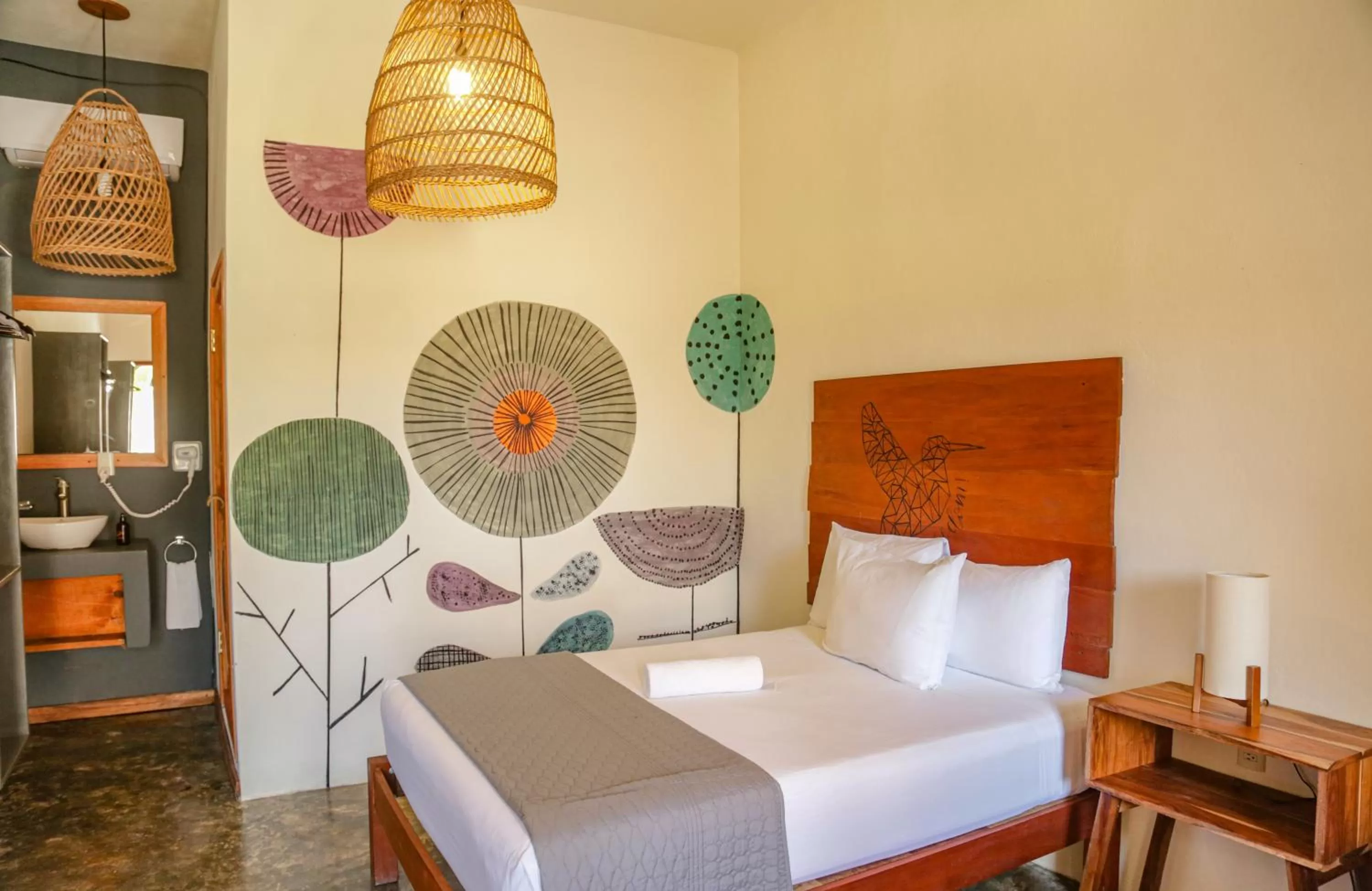 Bed in Hotel Sur Bacalar