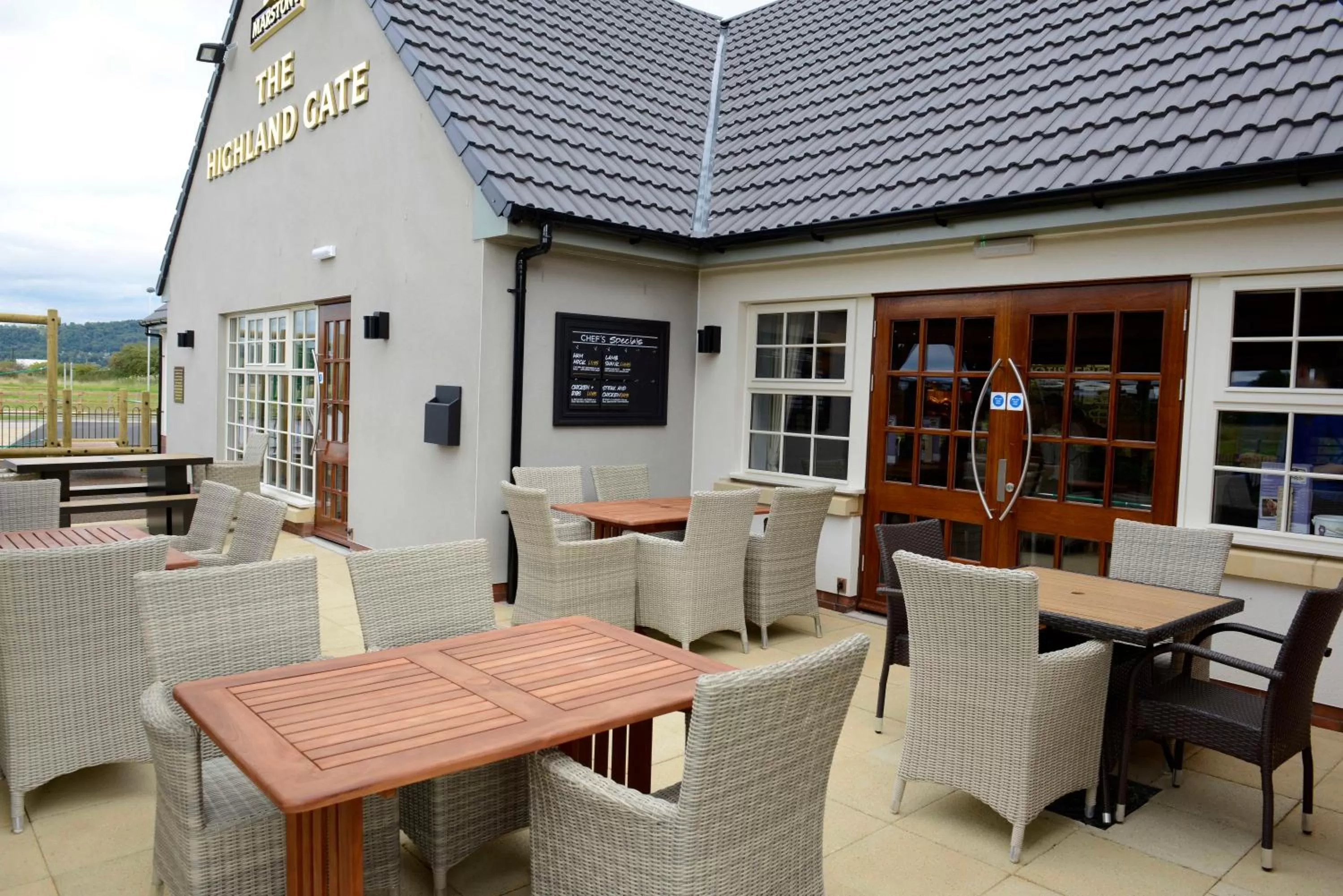 Patio in Highland Gate, Stirling by Marston's Inns