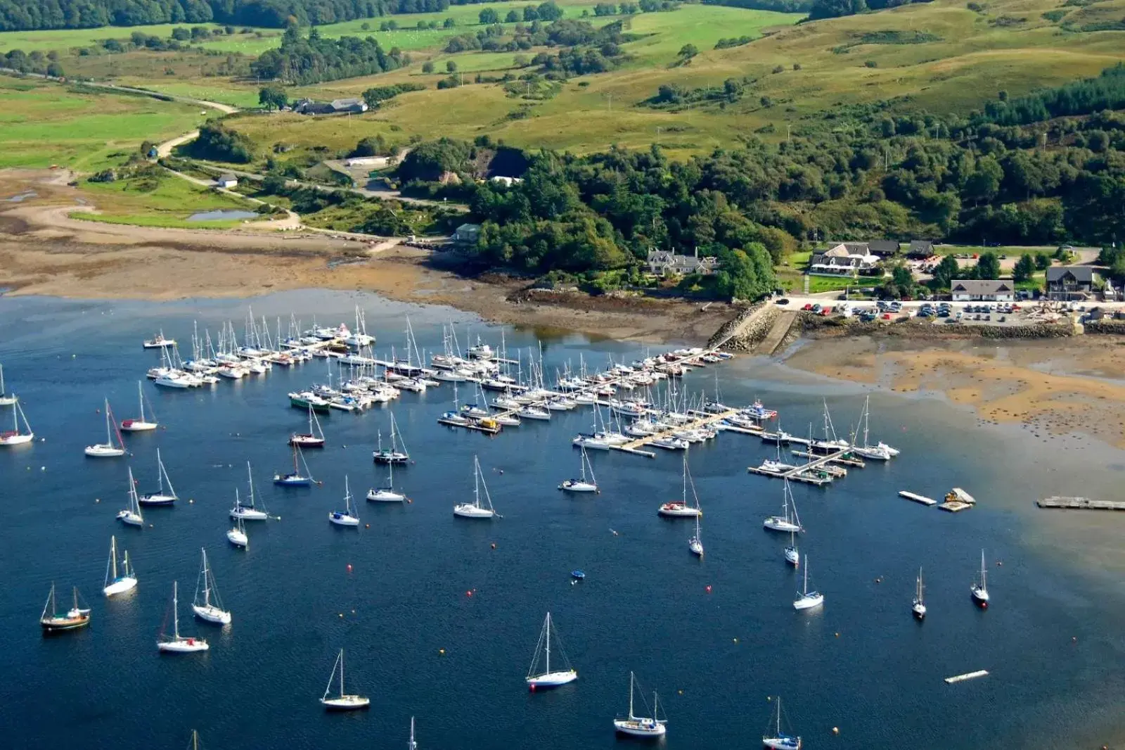 Bird's-eye View in Dunstaffnage Marina Suites and Lodges