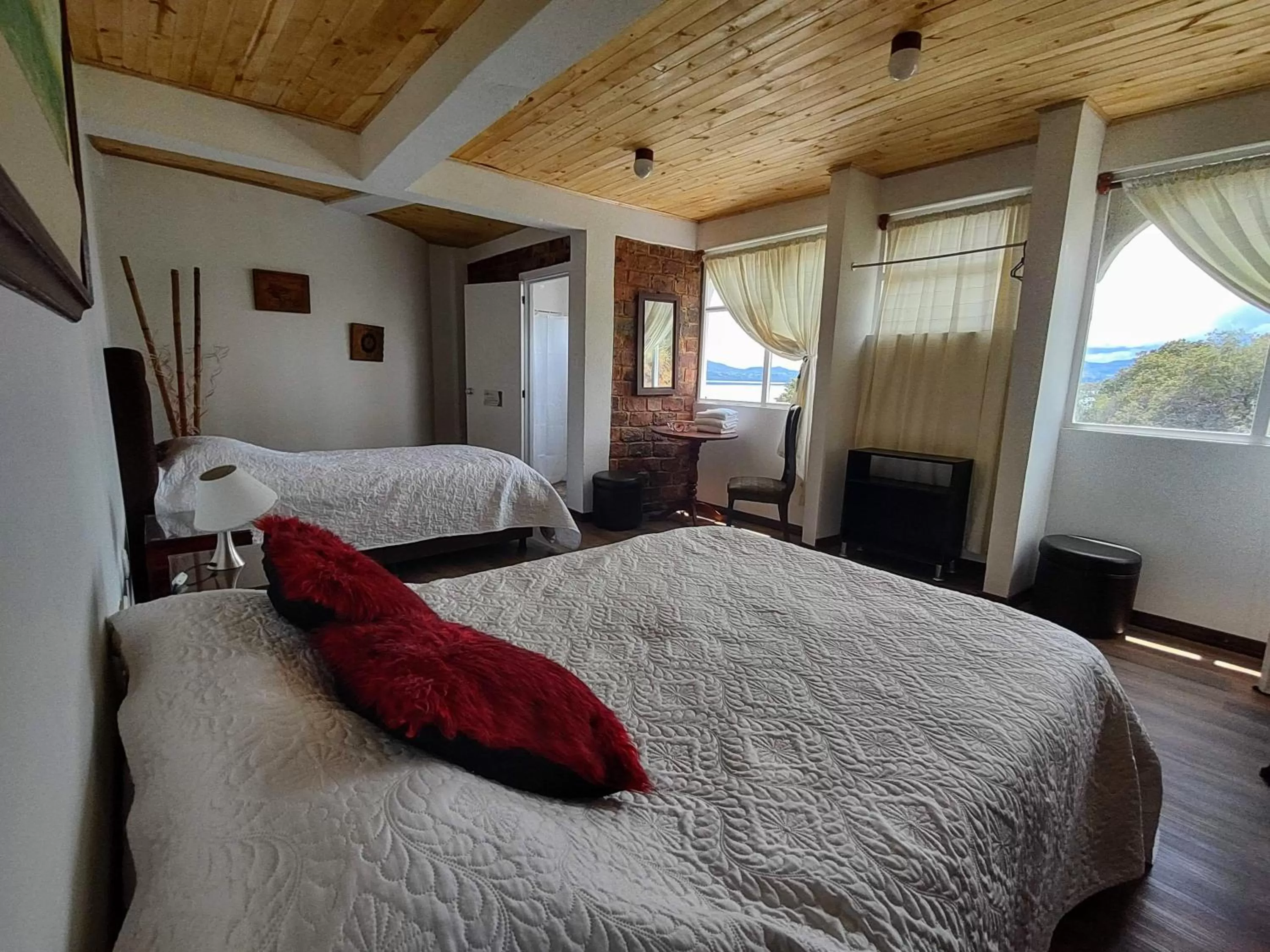 Bedroom, Bed in Refugio Génesis habitaciones Lago de Tota