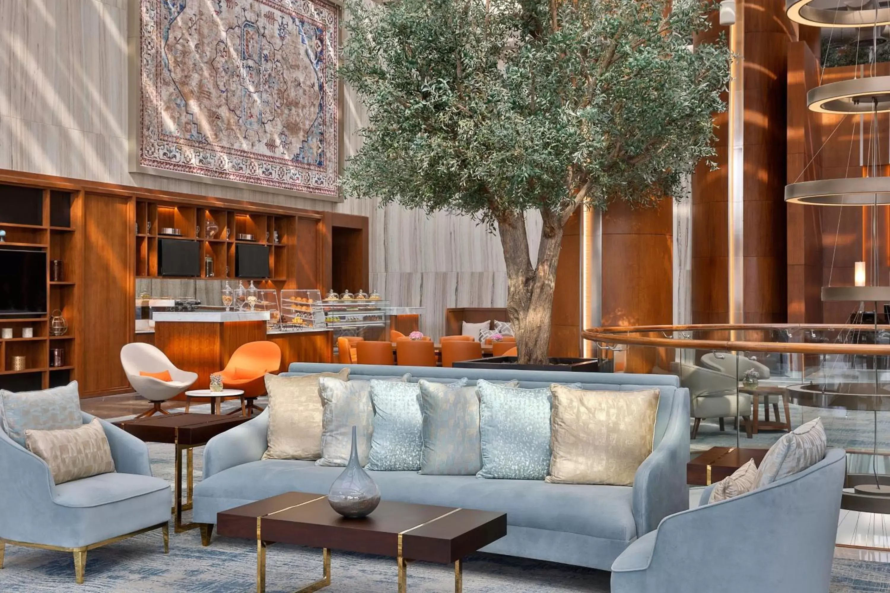 Lobby or reception, Lounge/Bar in Jeddah Marriott Hotel Madinah Road