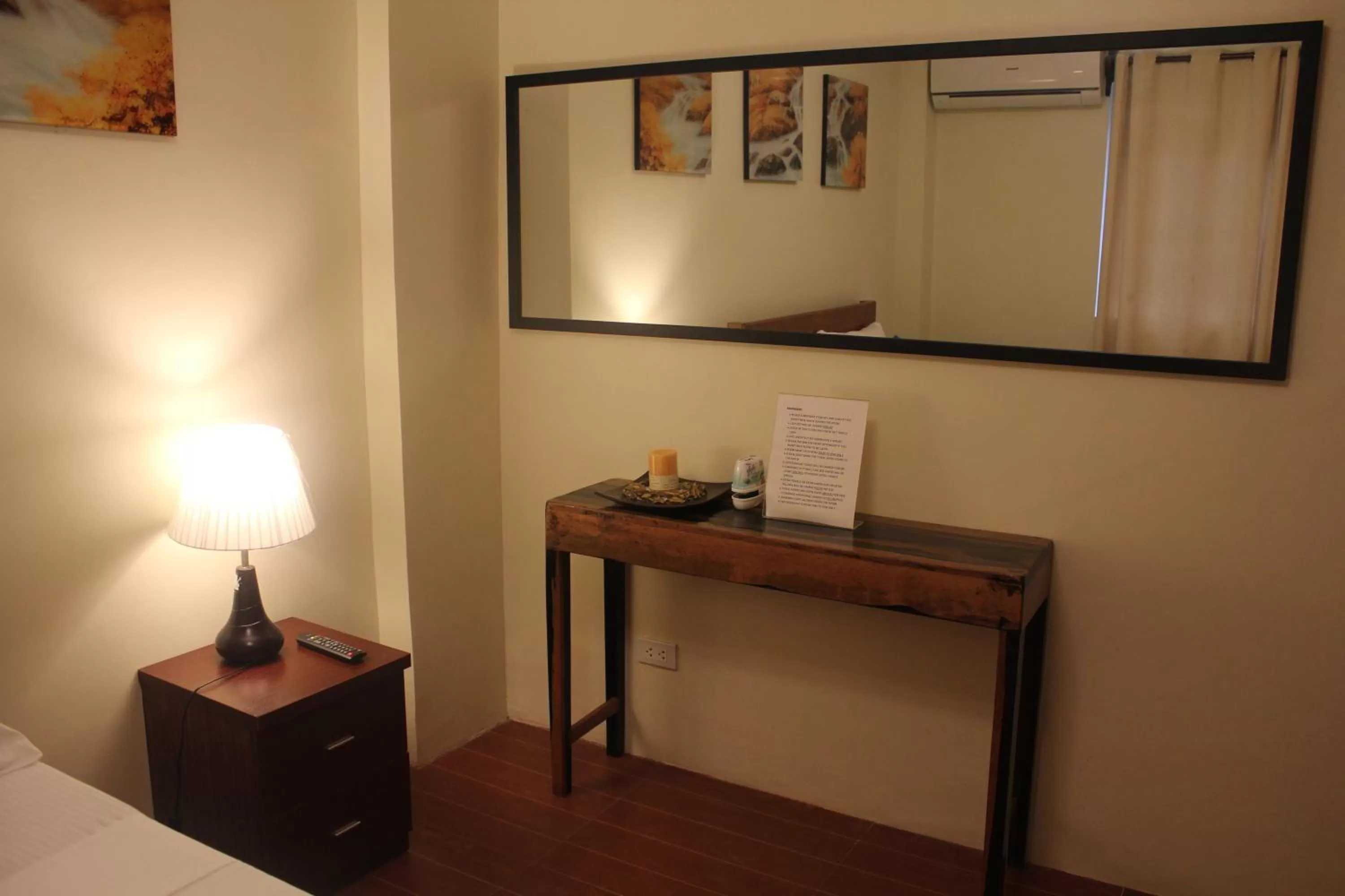 Decorative detail in Aqua Travel Lodge