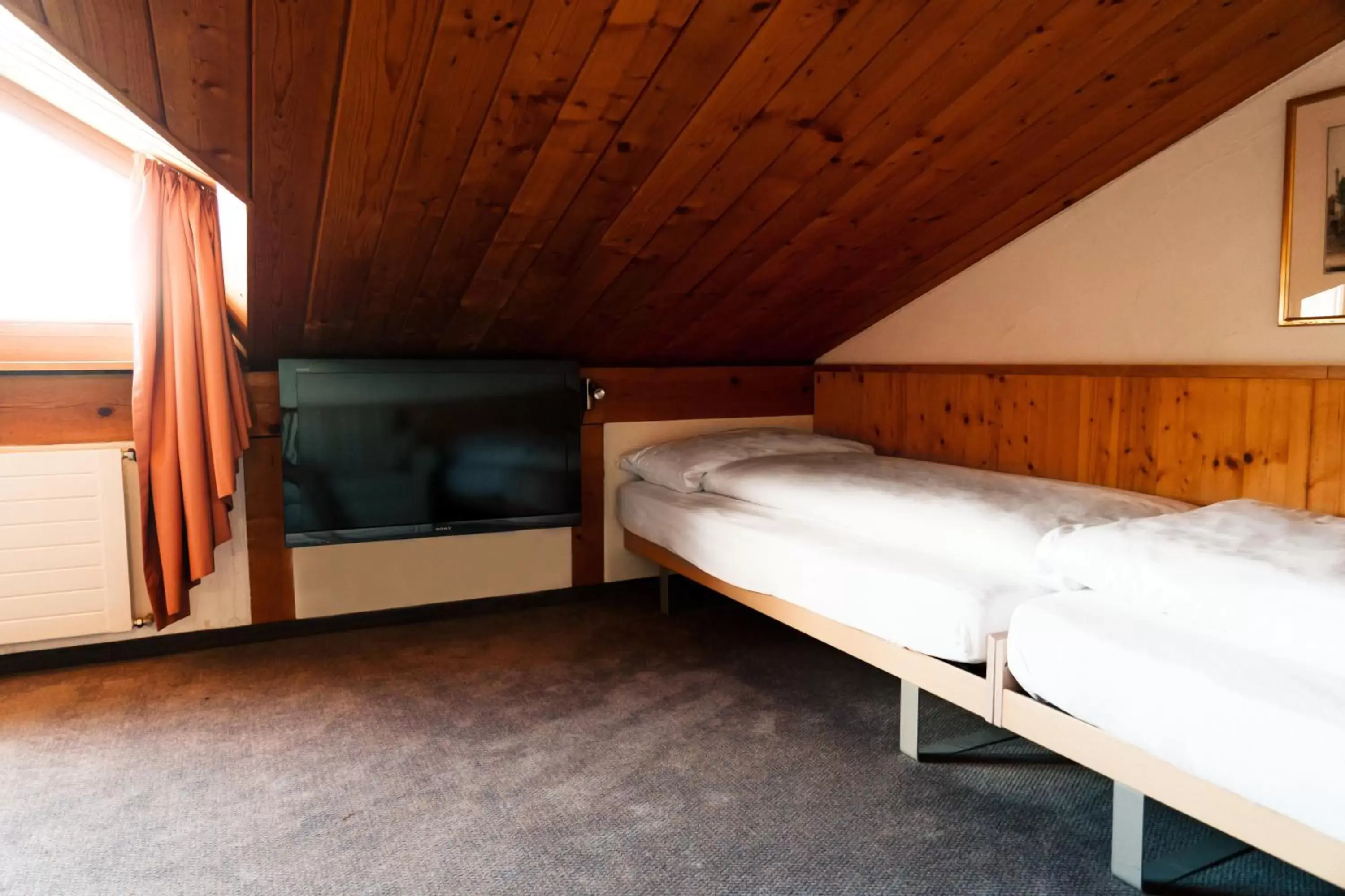 Bed in Hillsite Hotel Restaurant Flims