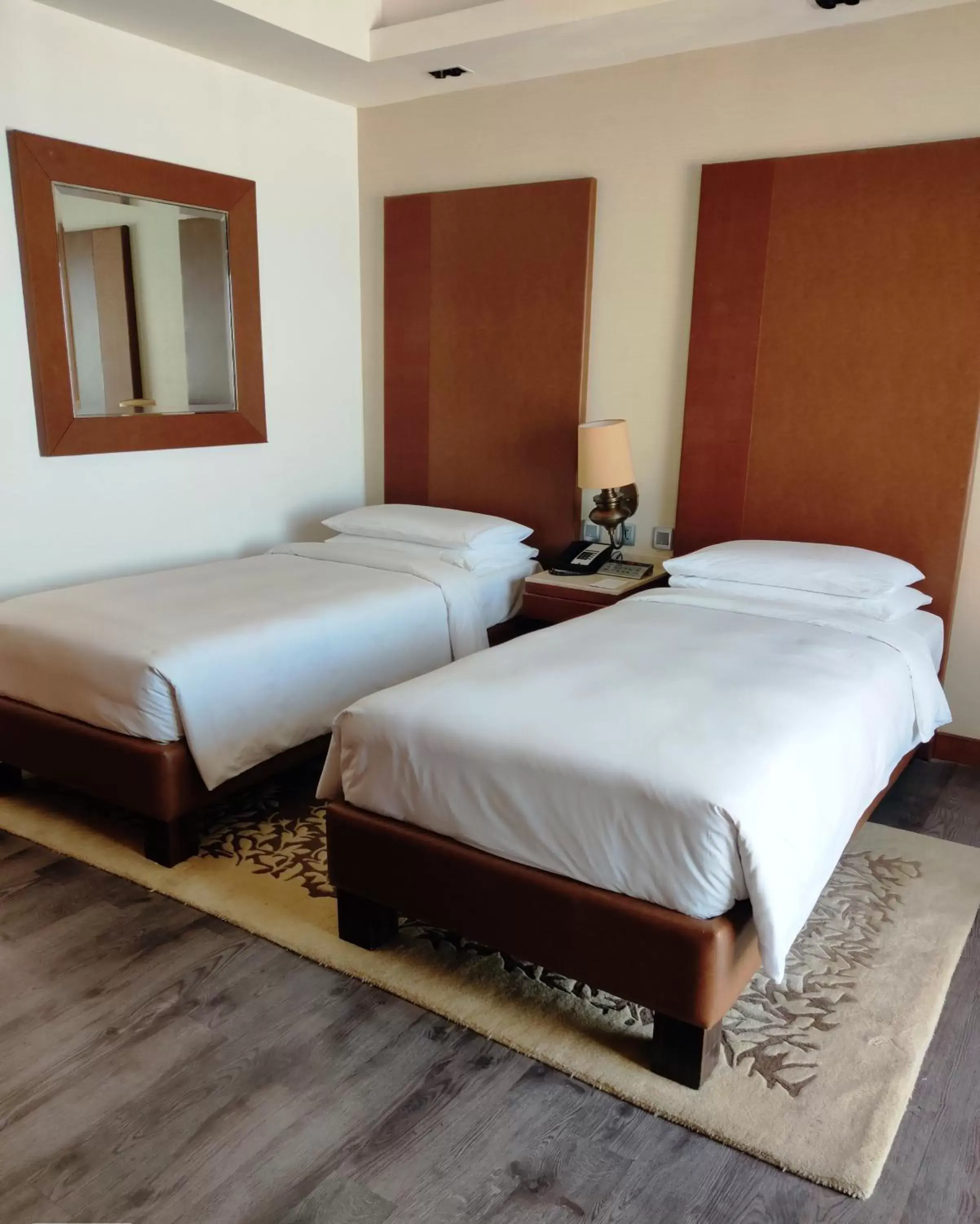 Bed in Hyatt Ahmedabad Bed in Hyatt Ahmedabad