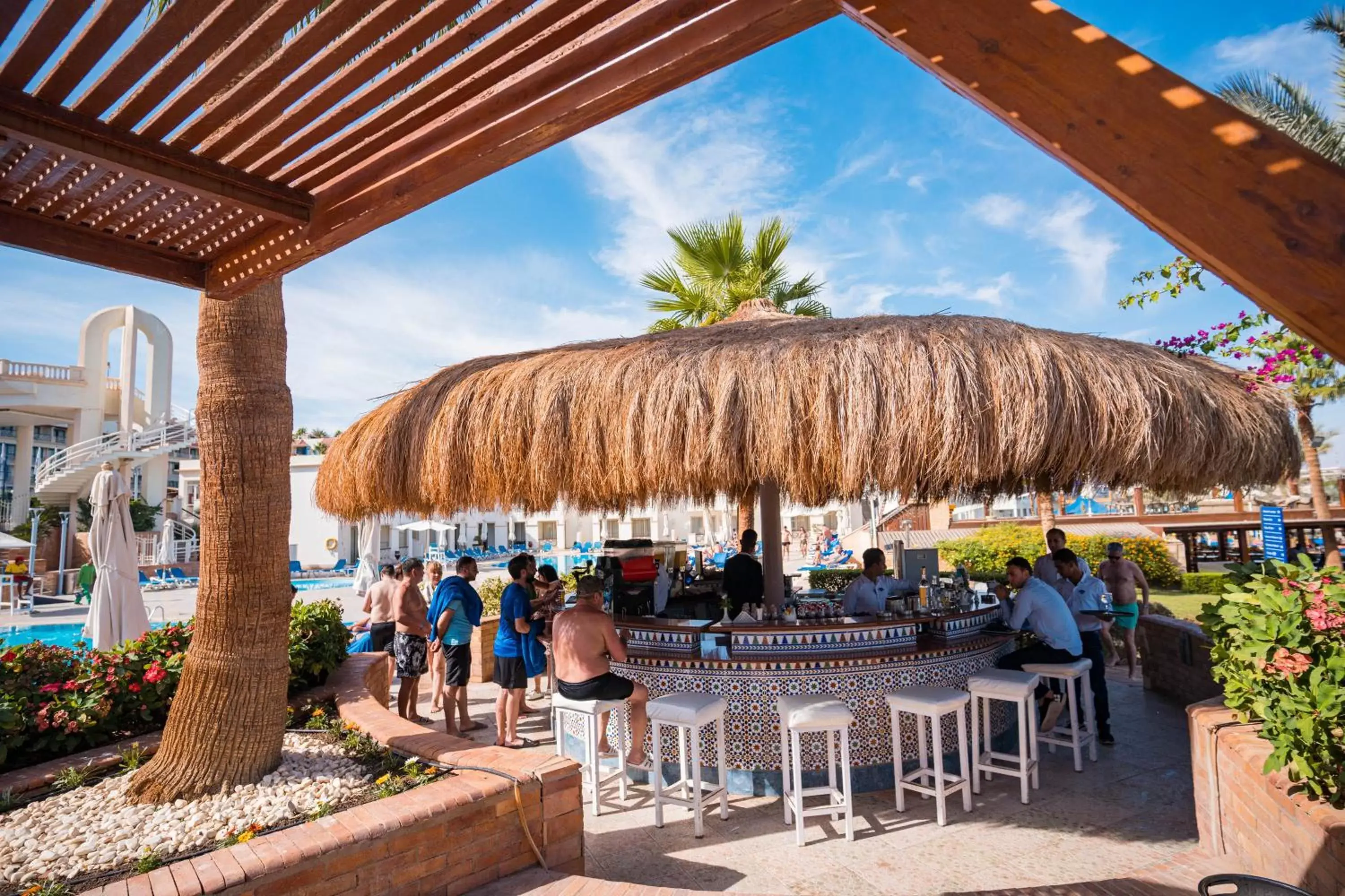 Lounge or bar, Restaurant/Places to Eat in Marina Sharm Hotel