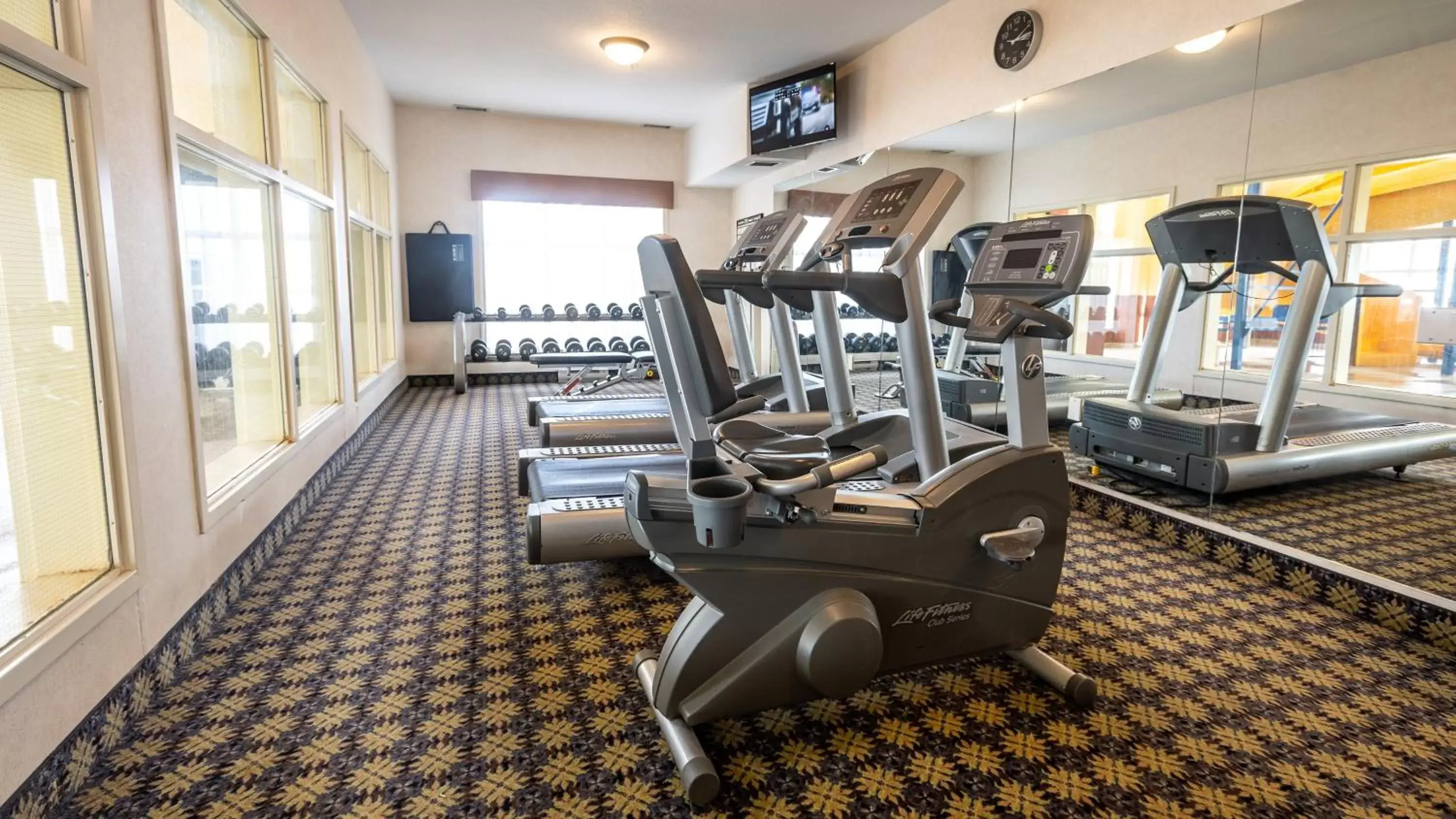 Fitness centre/facilities, Fitness Center/Facilities in Holiday Inn Express Hotel & Suites - Edmonton International Airport, an IHG Hotel