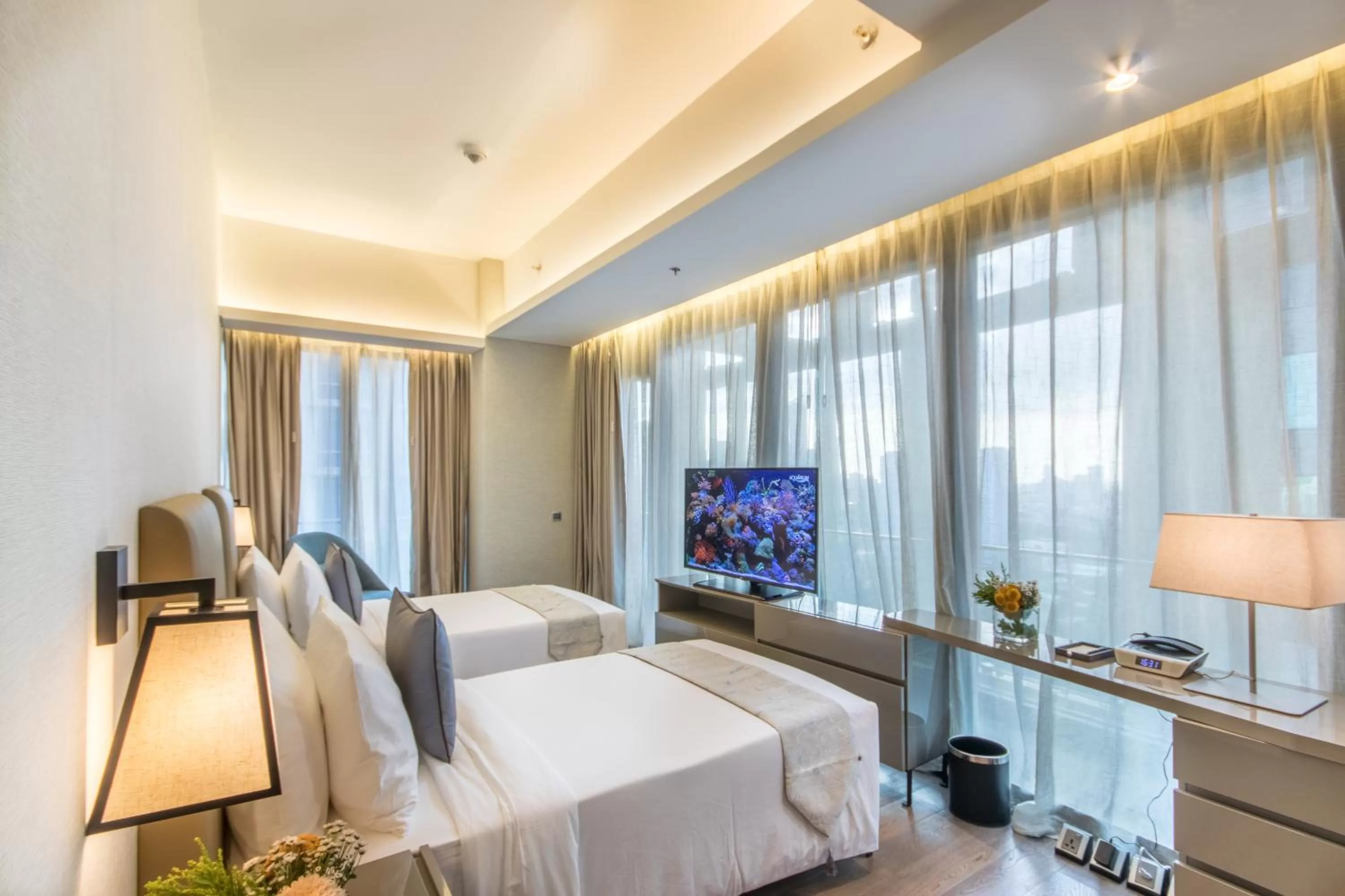 Photo of the whole room, Bed in I'M Hotel