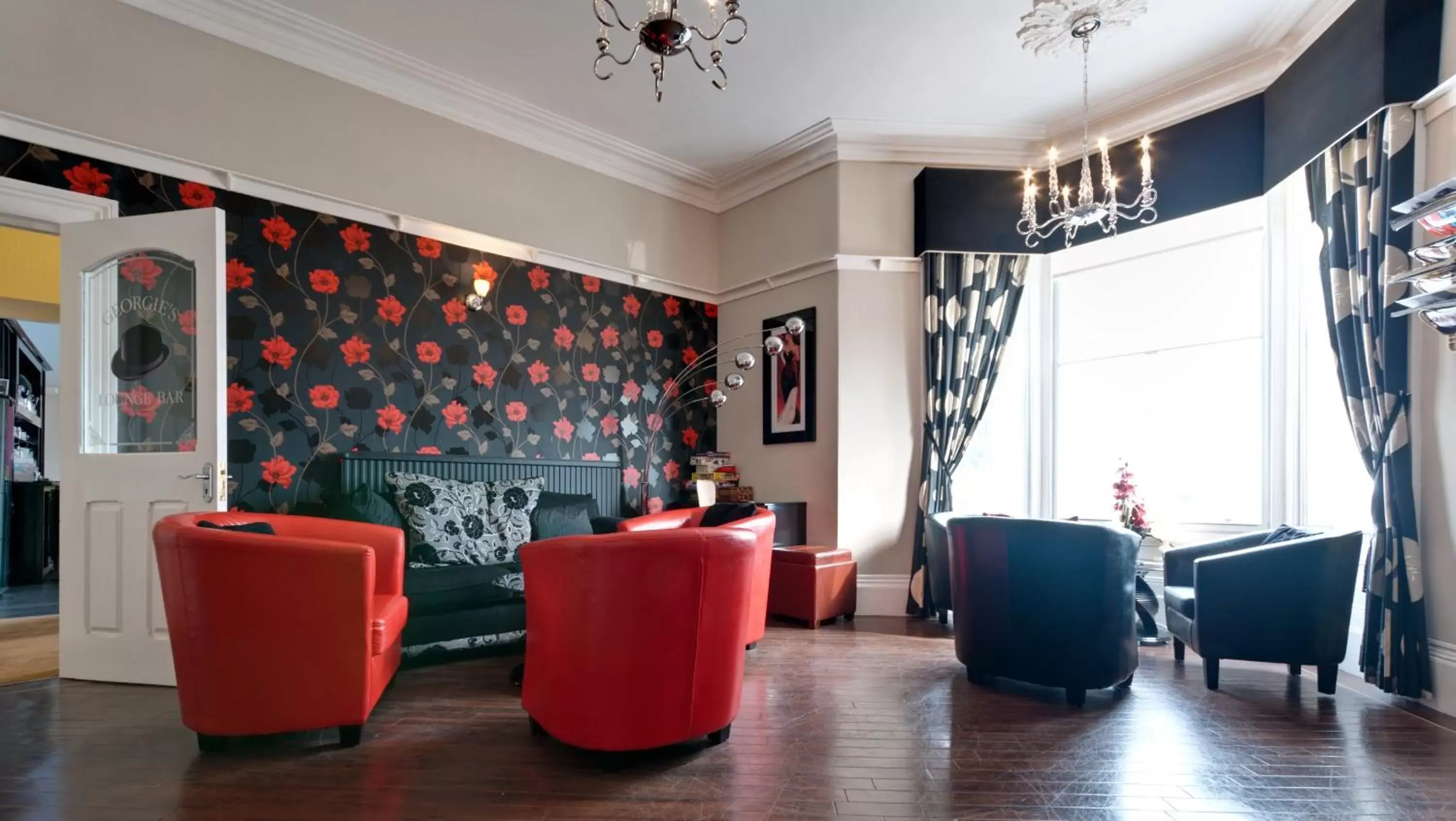 Decorative detail, Lounge/Bar in Lauriston & Lawton Court Hotel