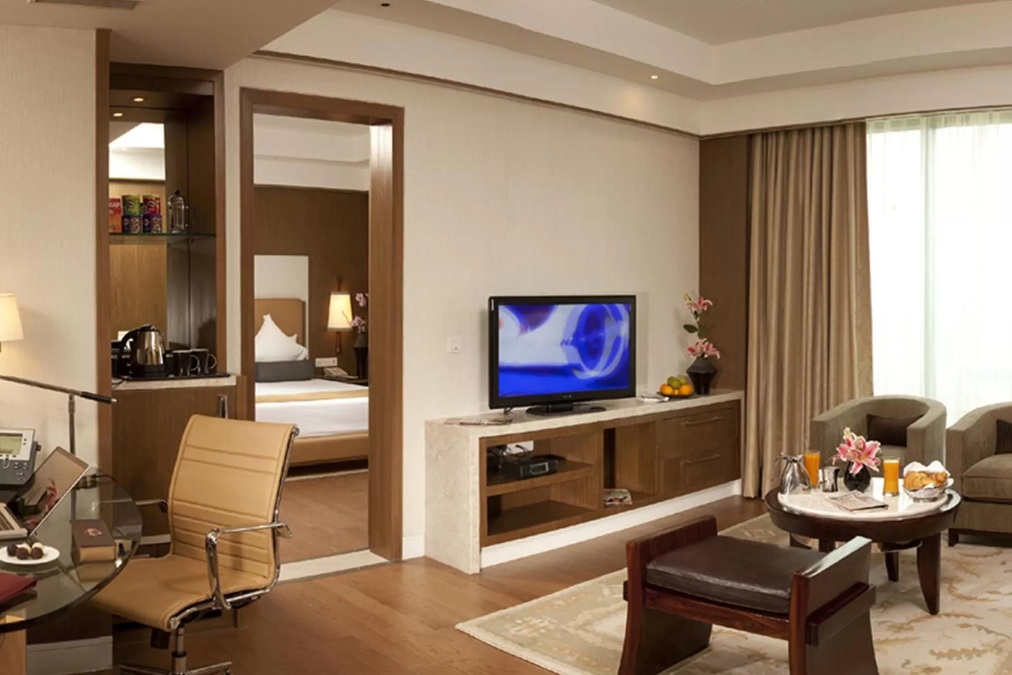 Bedroom, Bed in Crowne Plaza New Delhi Okhla by IHG