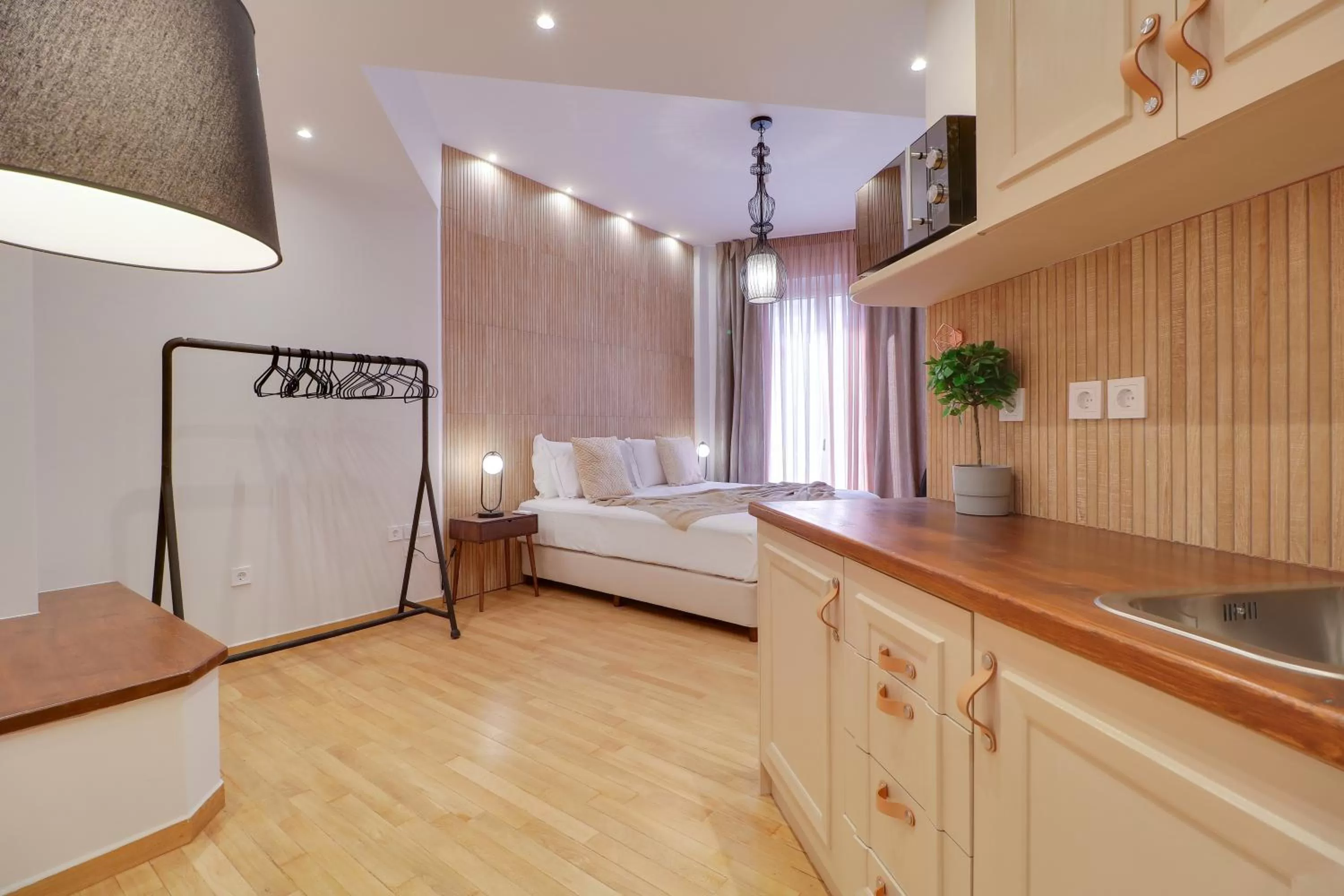 Kitchen or kitchenette in AthINN Residence