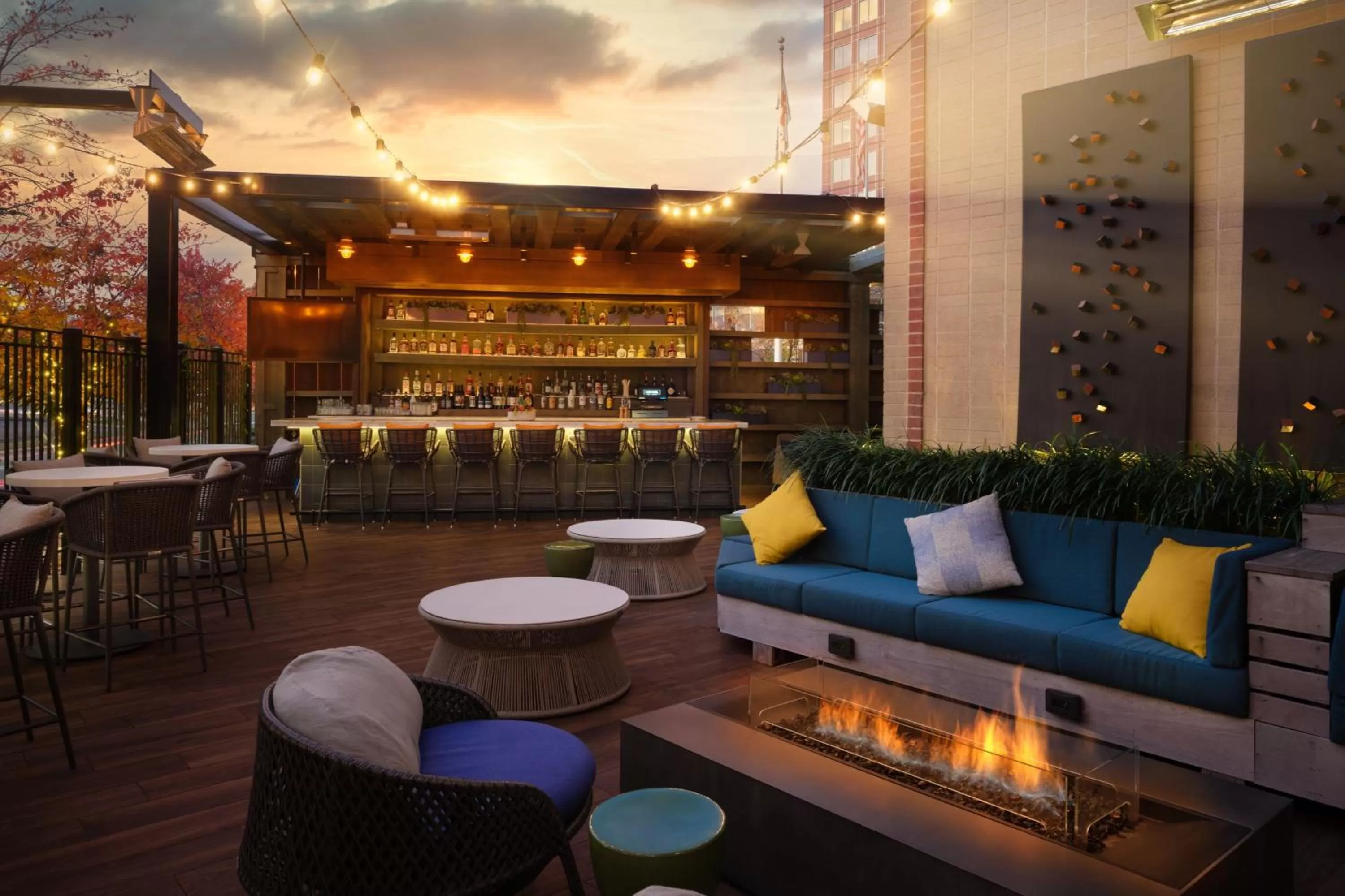 Lounge or bar in Nashville Marriott at Vanderbilt University