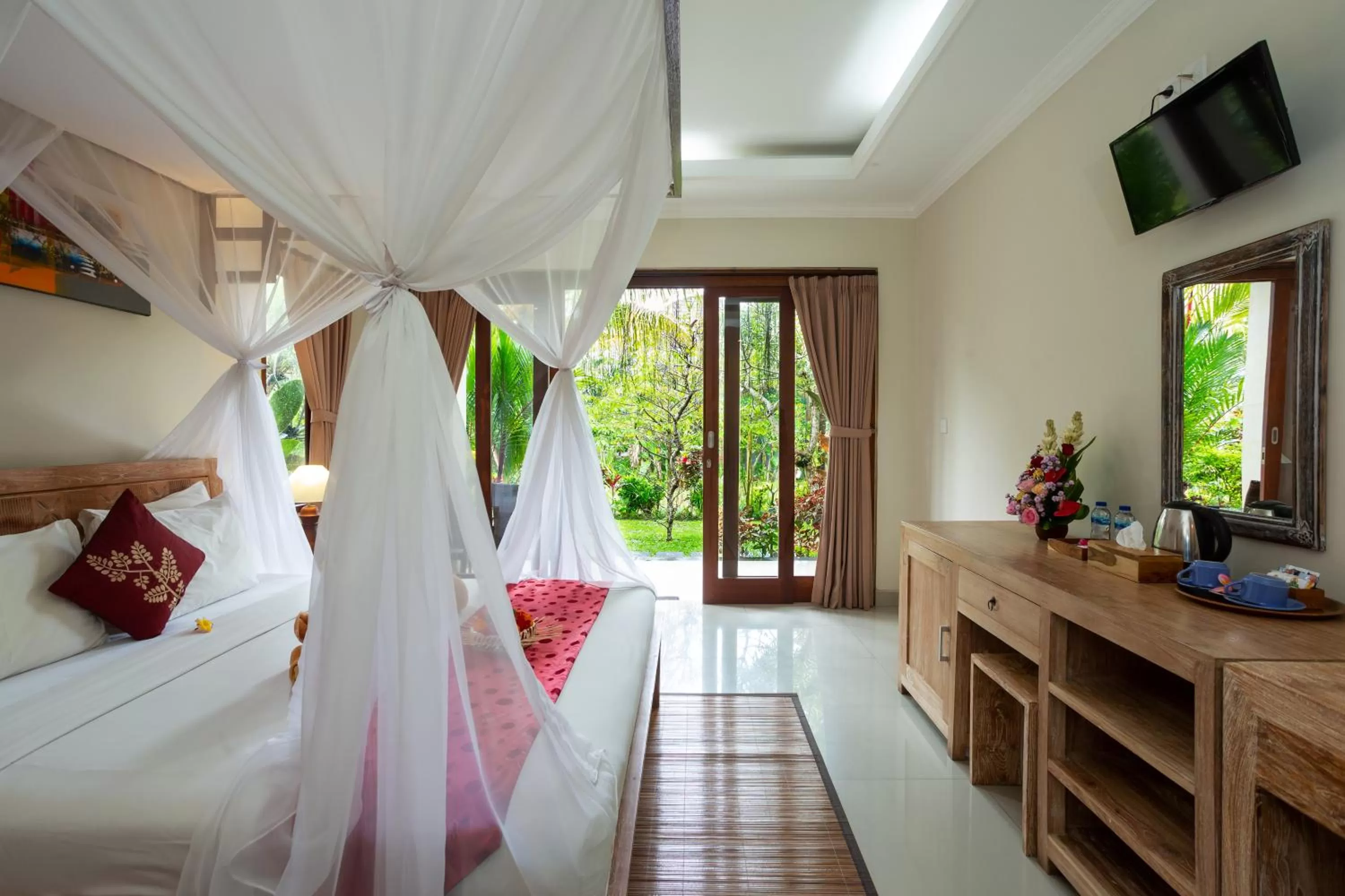 Bed in Kiskenda Cottages & Restaurant