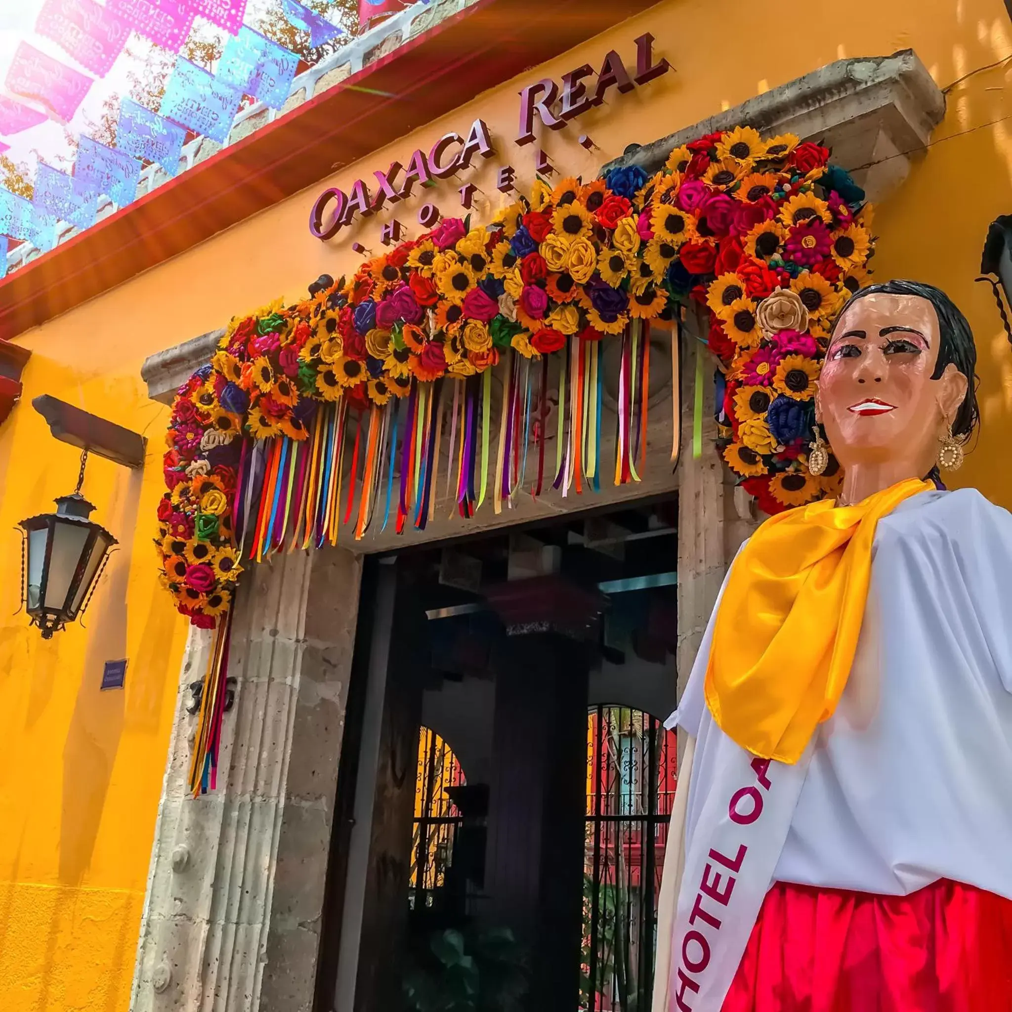 Facade/entrance in Hotel Oaxaca Real