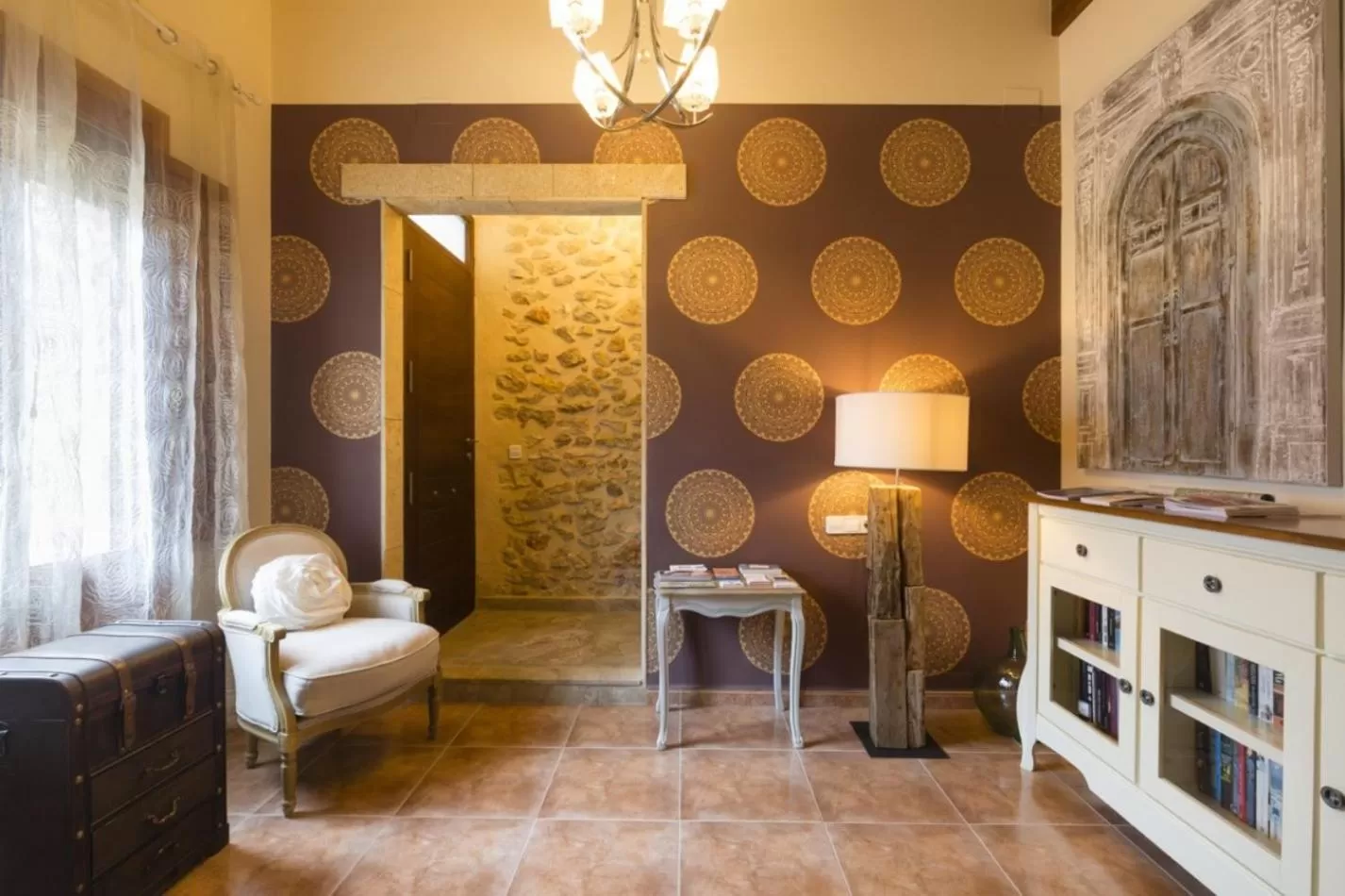 Seating area in Casa Mistela