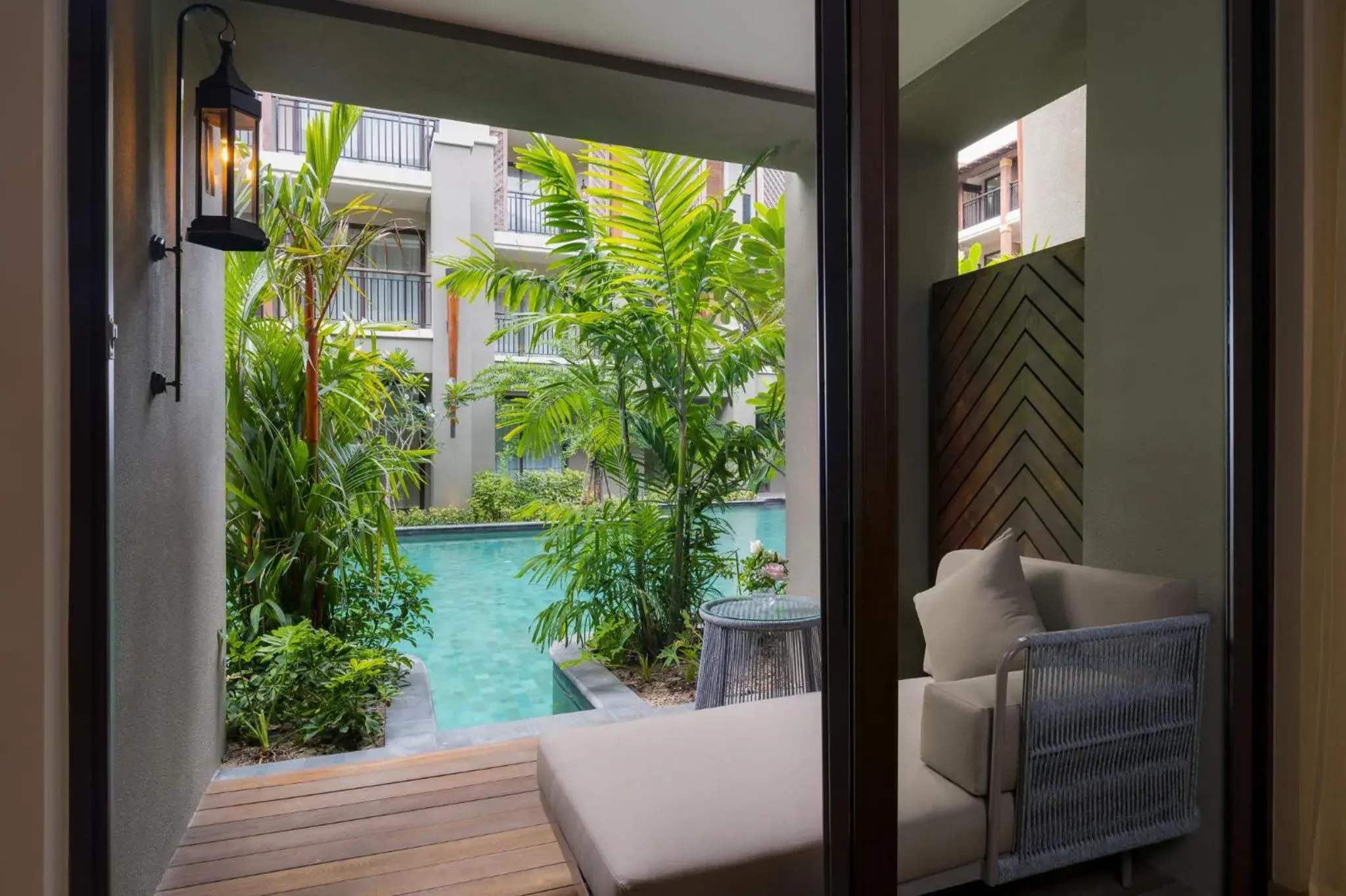 Balcony/Terrace, Pool View in Mercure Samui Chaweng Tana