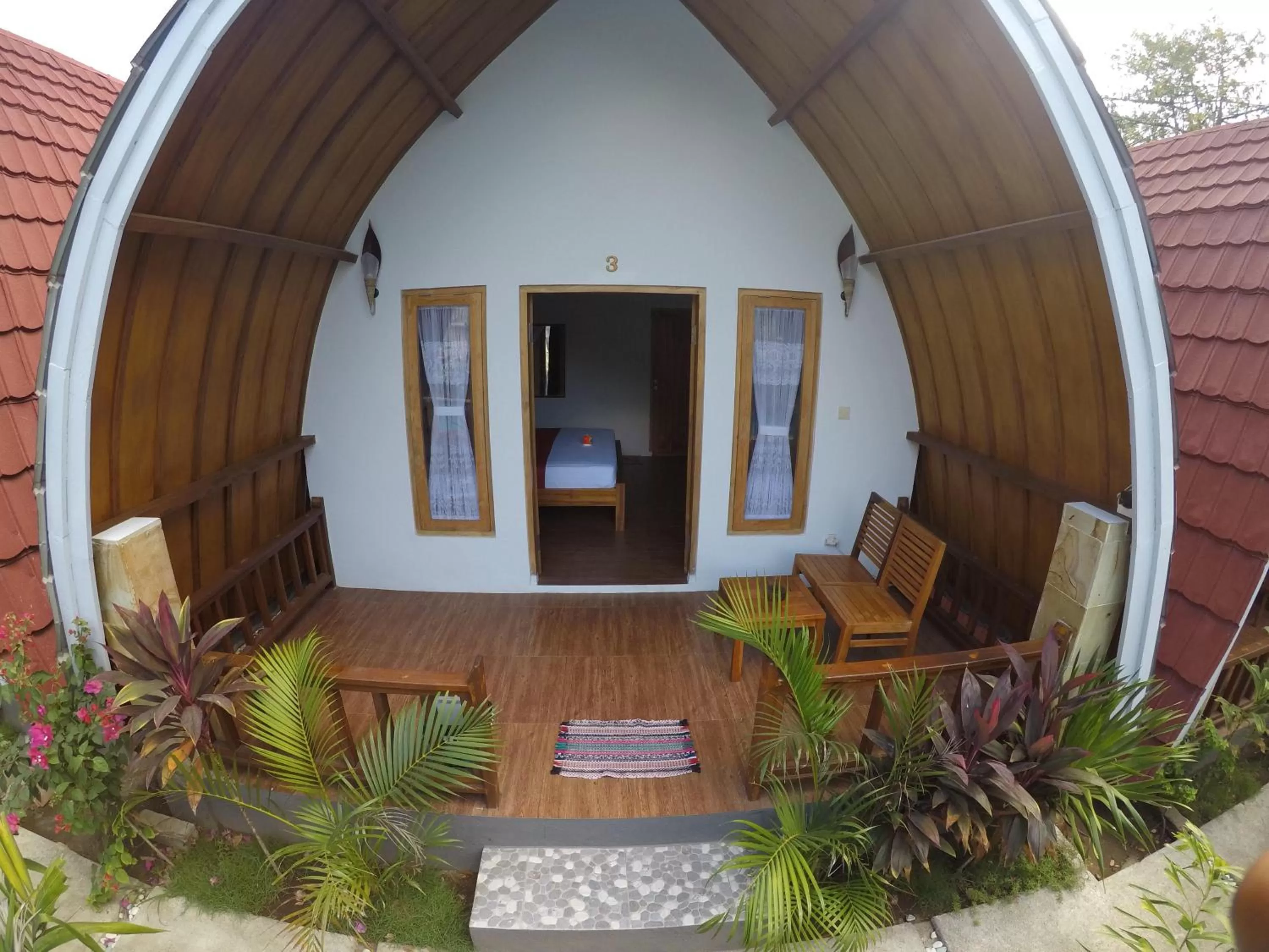 Photo of the whole room in Uki village bungalows