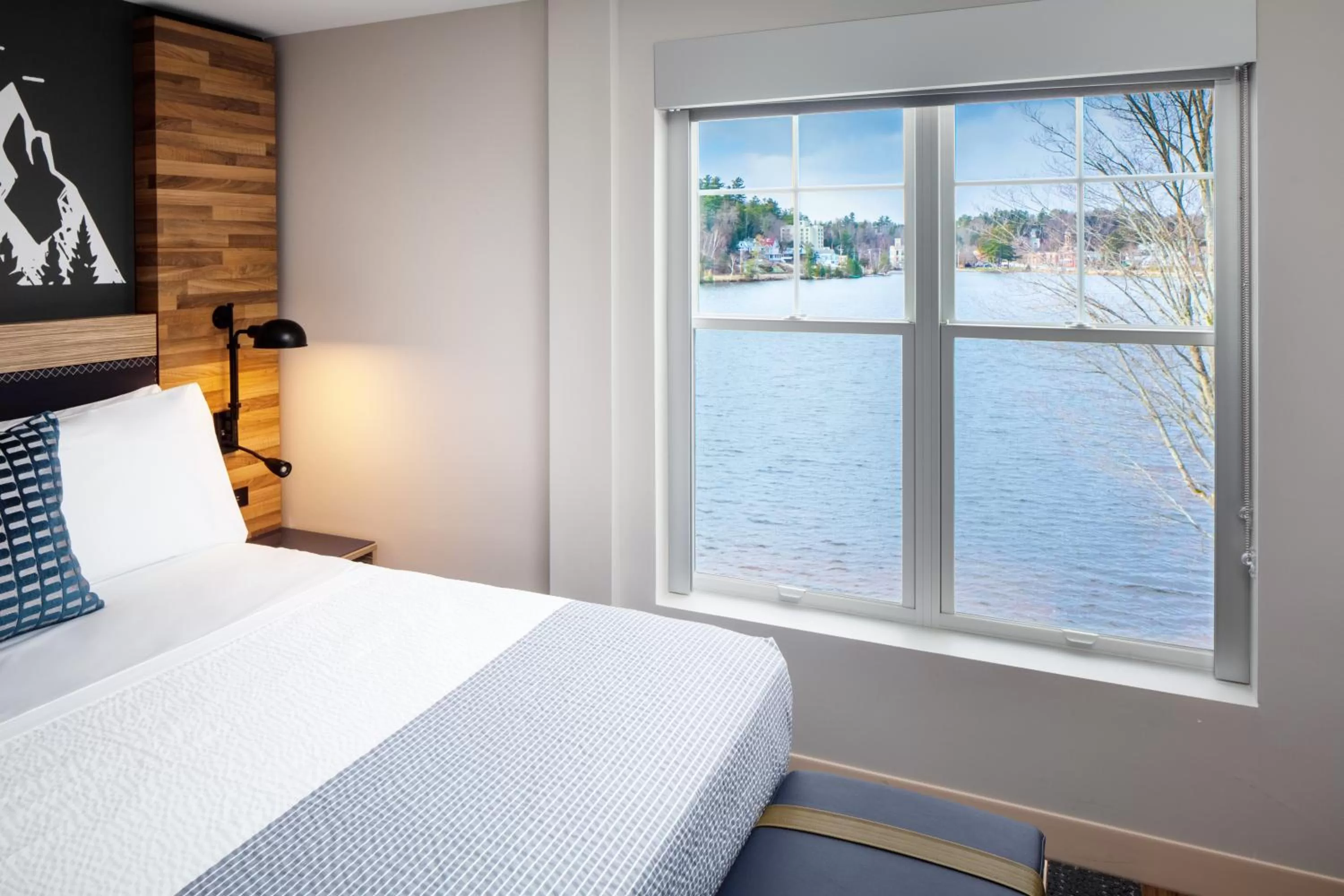 Lake view, Bed in voco Saranac Lake NY - Waterfront by IHG
