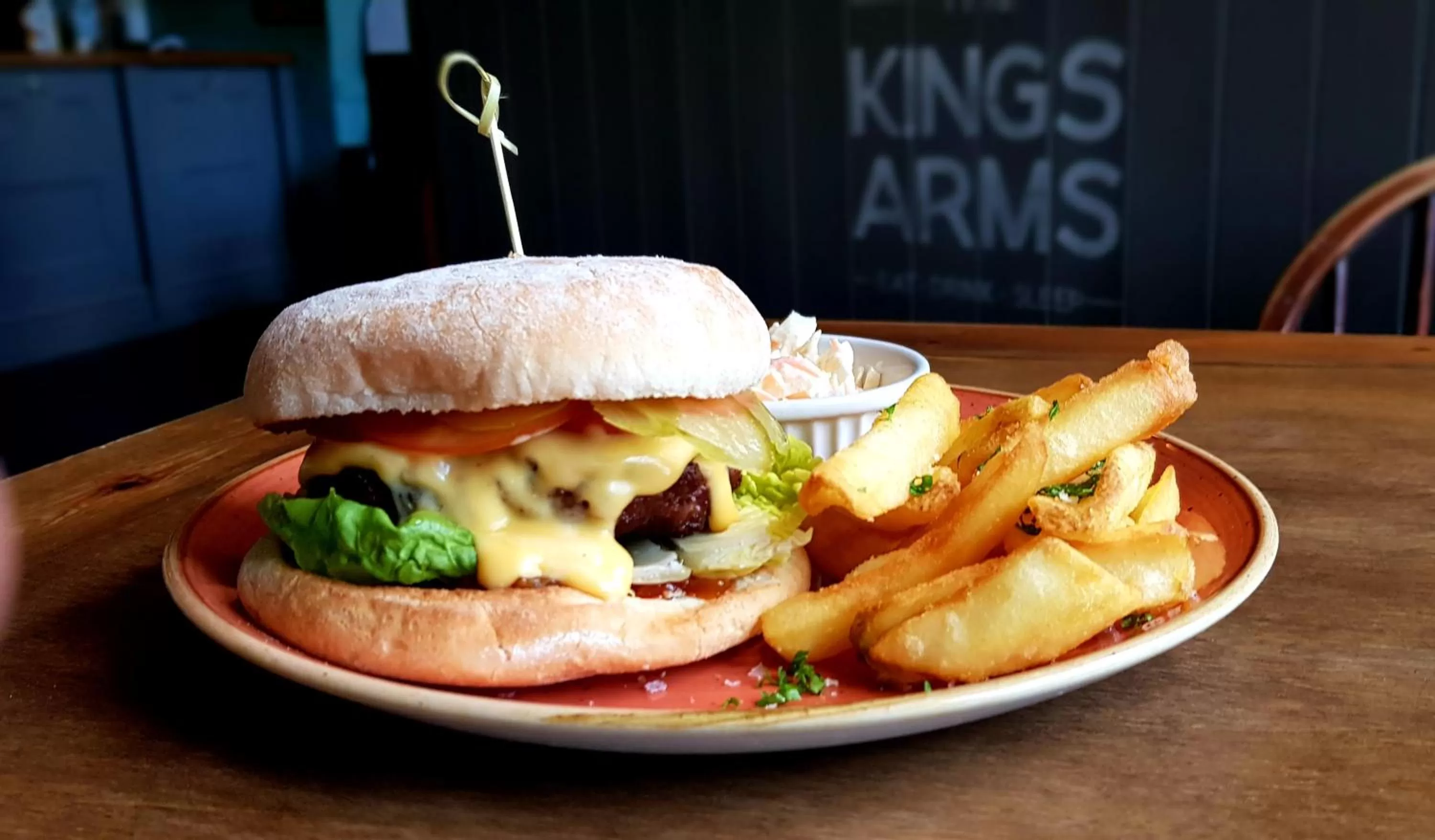 Food and drinks in The Kings Arms Hotel