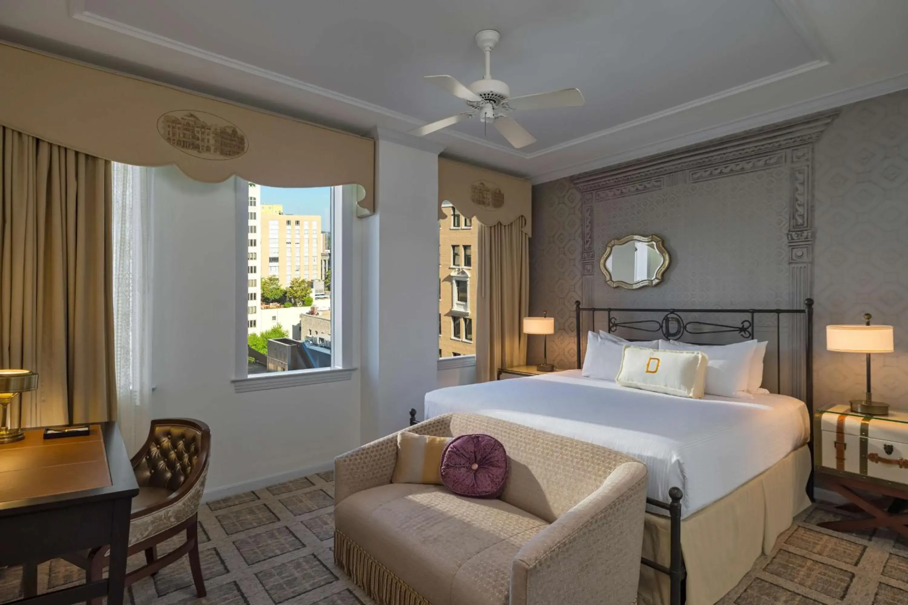 Photo of the whole room, Bed in The Driskill, in The Unbound Collection by Hyatt