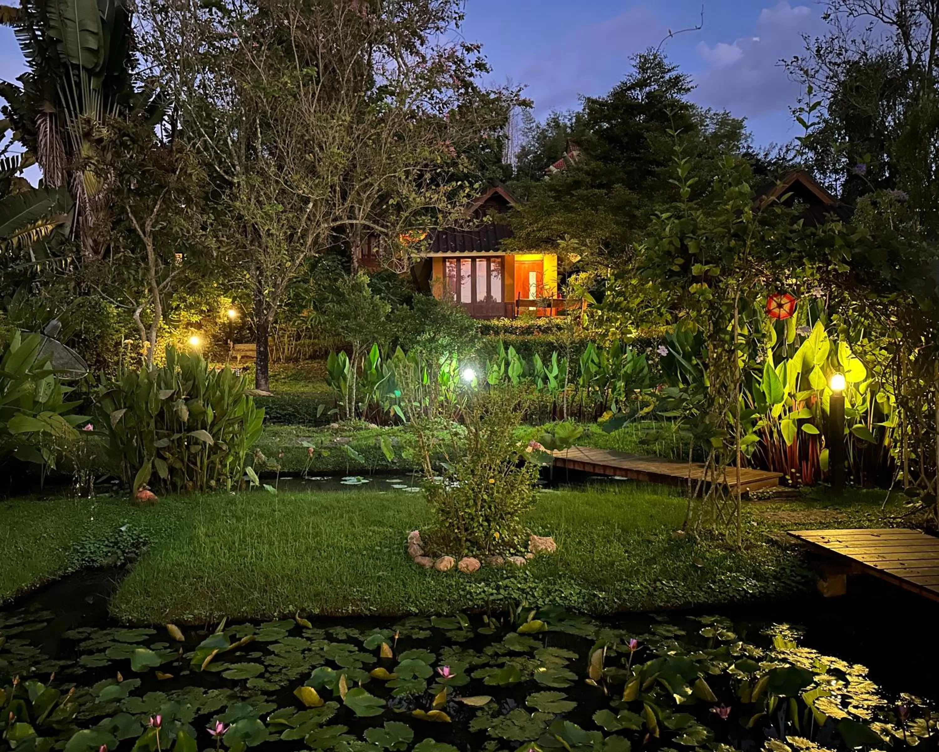 Garden view in Pura Vida Pai Resort