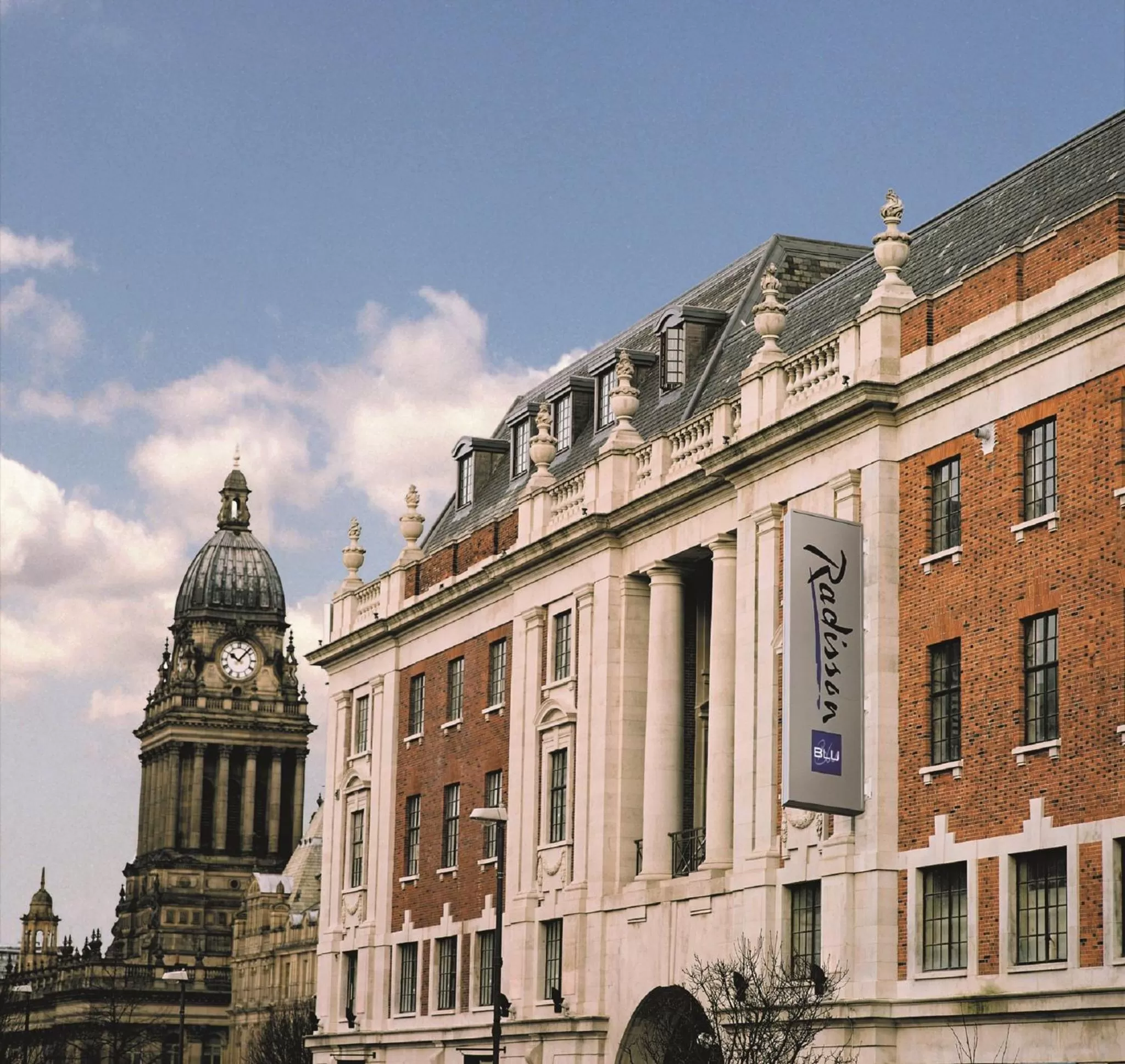Facade/entrance in Radisson Blu Hotel, Leeds City Centre