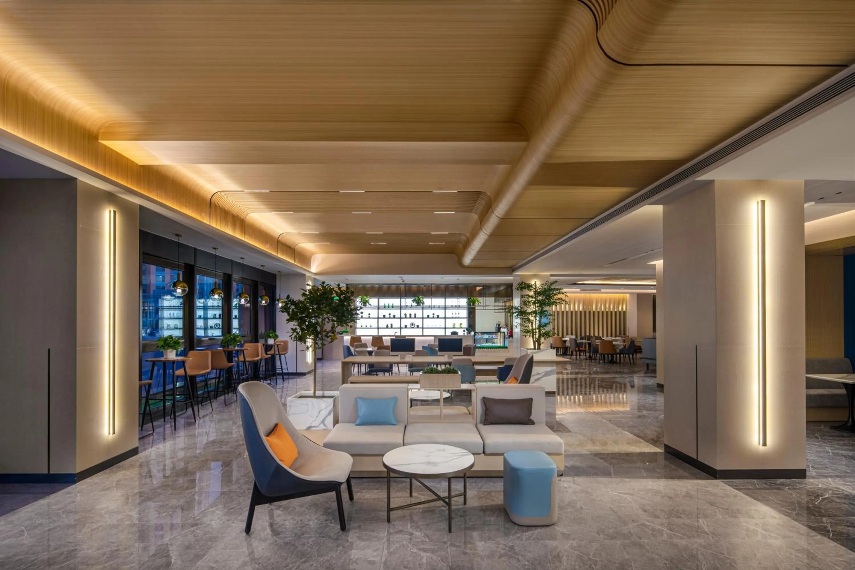 Seating area in Holiday Inn Express Beijing Yizhuang Center by IHG