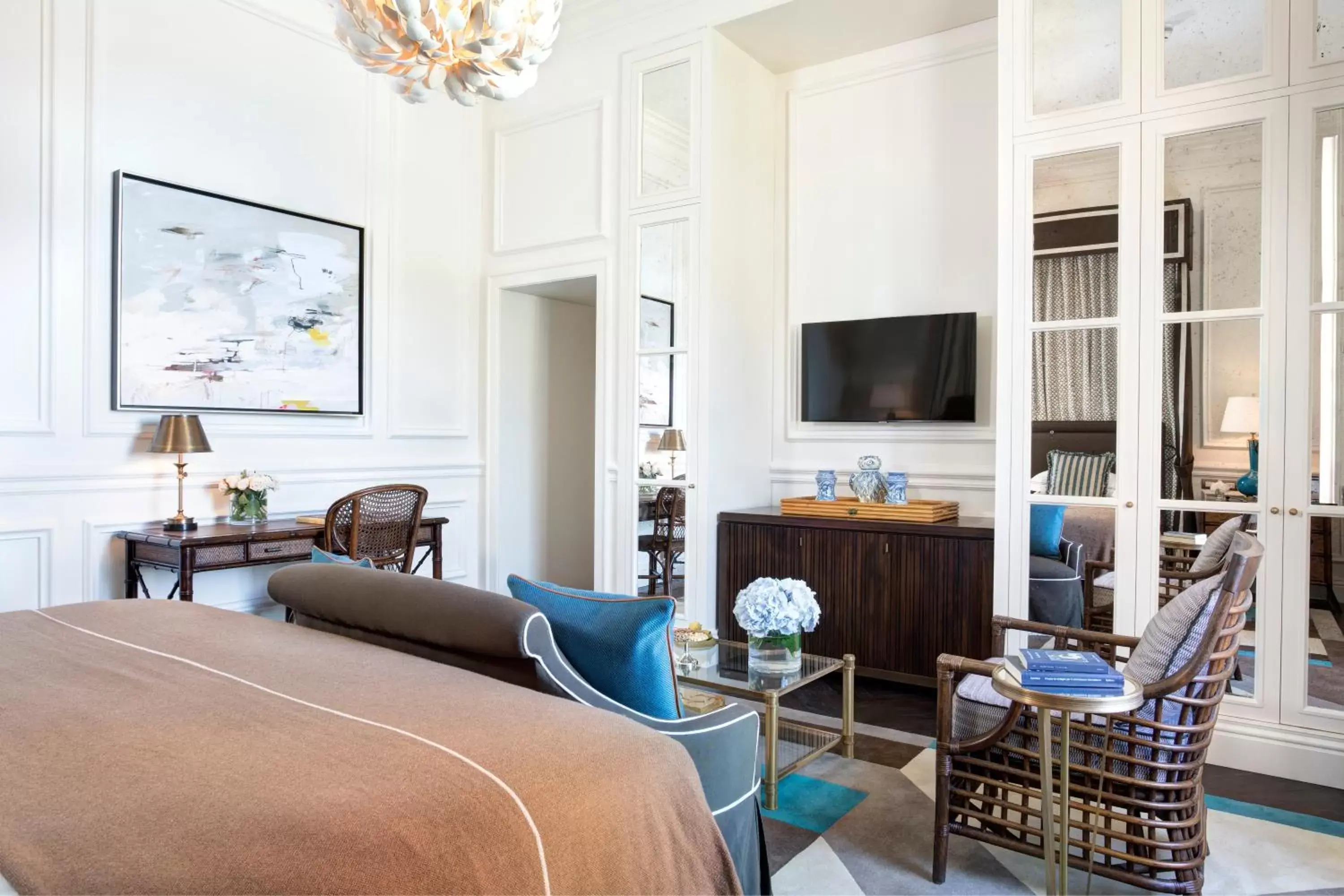 Bedroom, Seating Area in Rocco Forte Villa Igiea