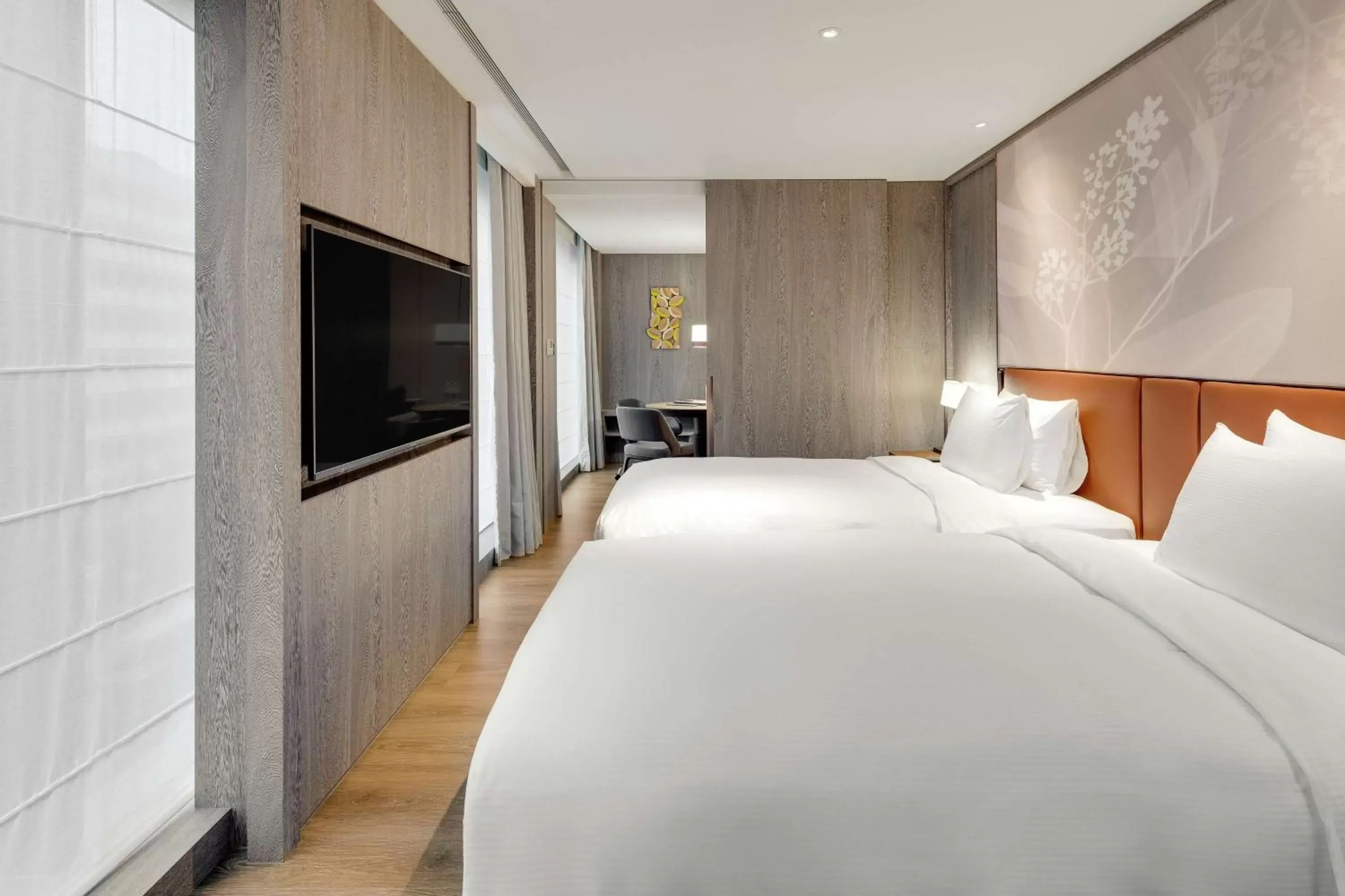 Bedroom, Bed in DoubleTree by Hilton Taipei Zhongshan