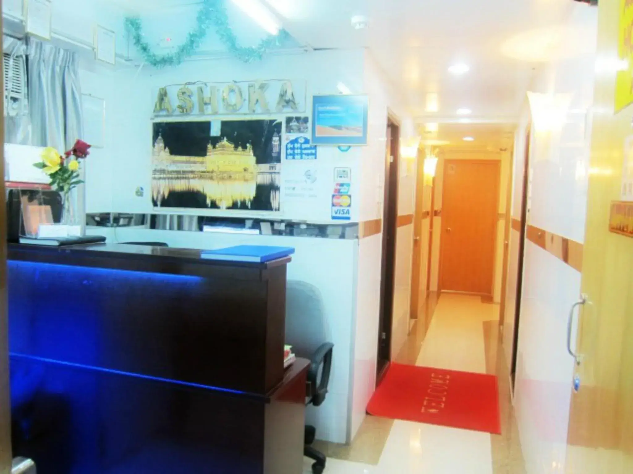 Lobby or reception in Ashoka Hostel