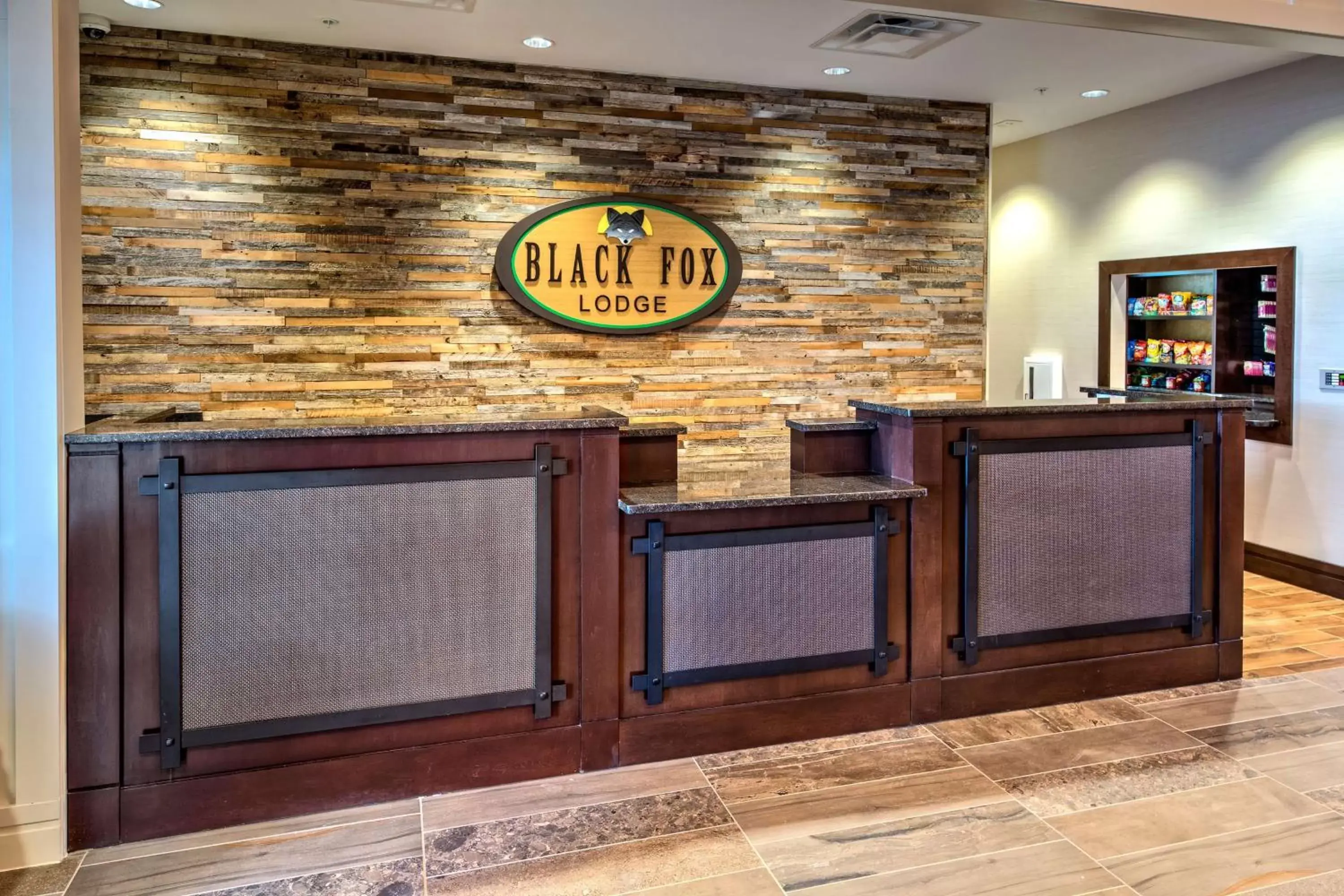 Lobby or reception in Black Fox Lodge Pigeon Forge, Tapestry Collection by Hilton