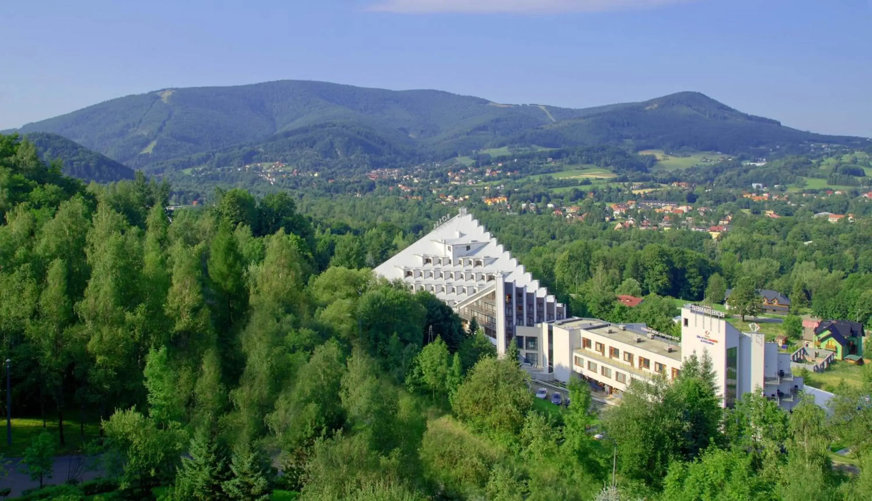 Property building, Bird's-eye View in Hotel Diament Ustron