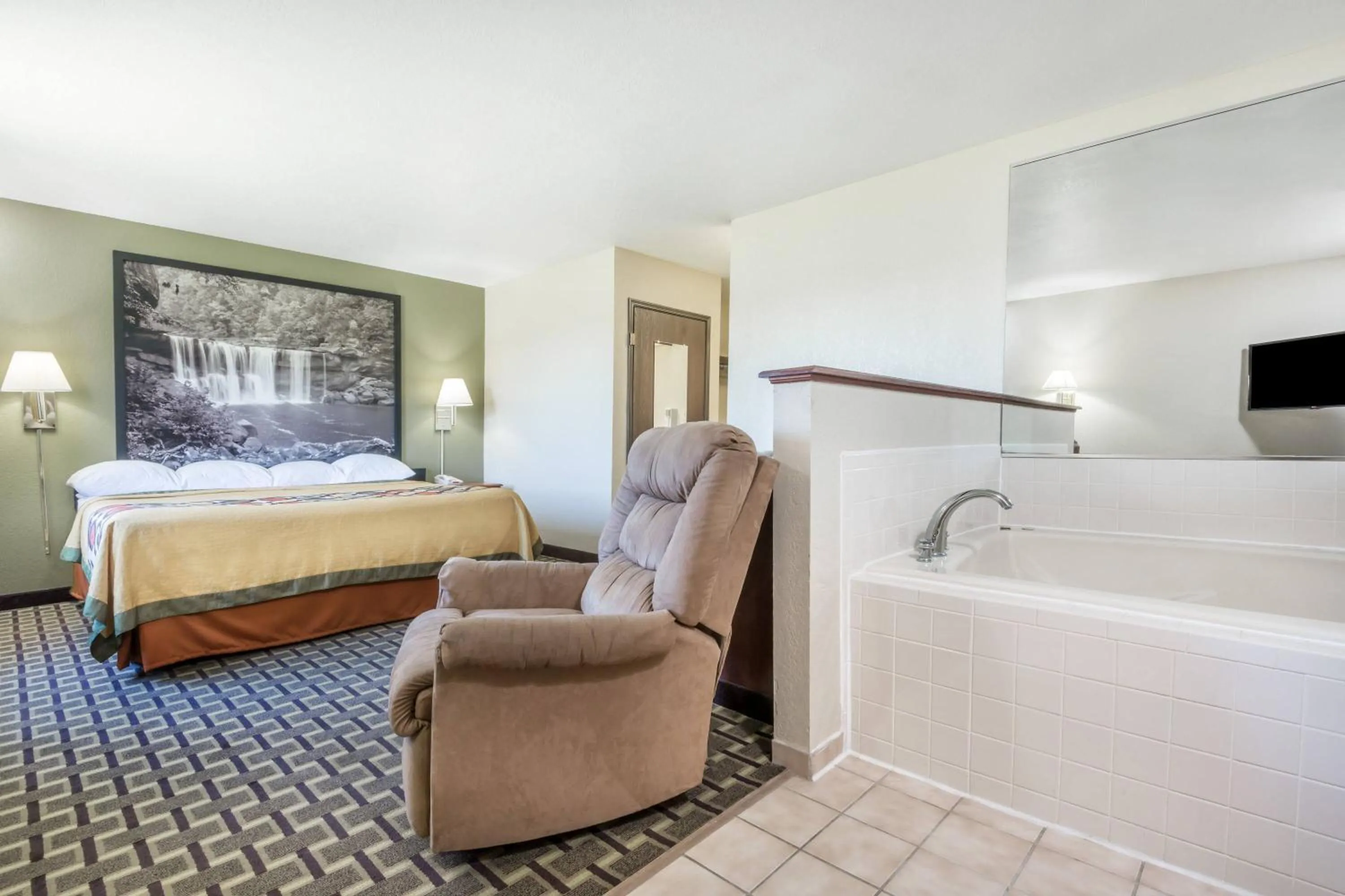 Bed in Super 8 by Wyndham Madison IN
