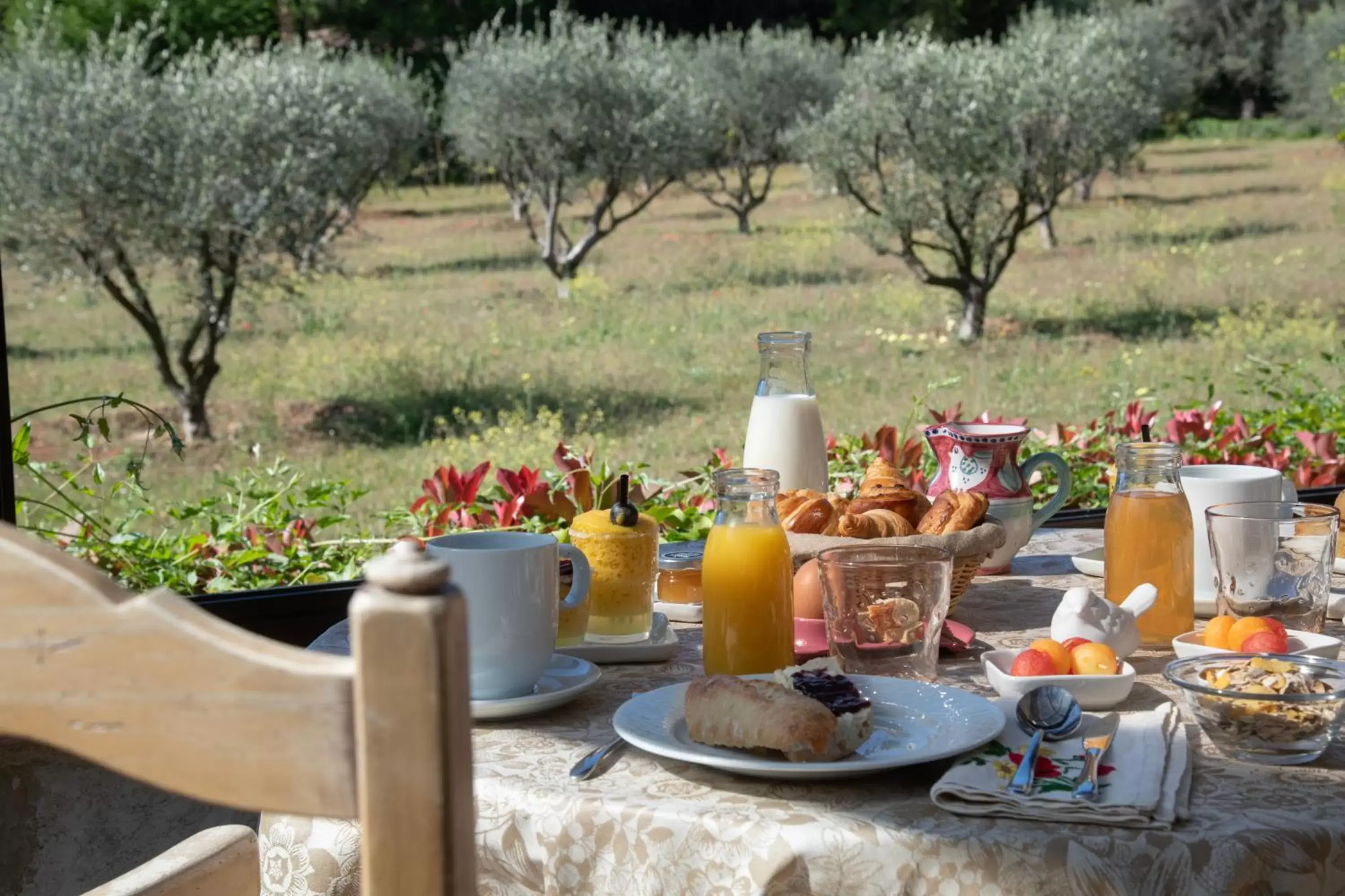 Garden in Hotel Les Messugues