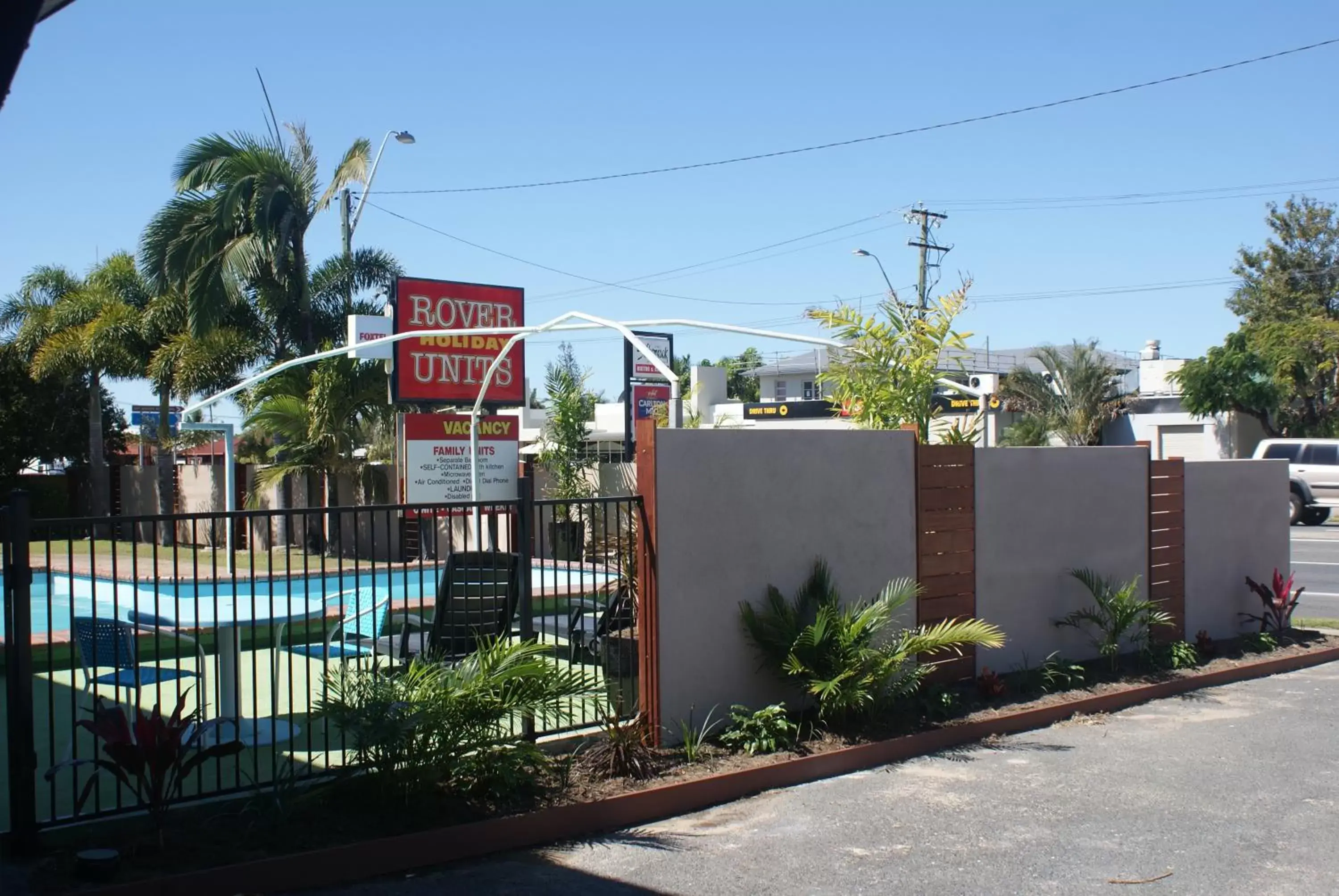 Pool view, Property Building in Mackay Apartments The Rover
