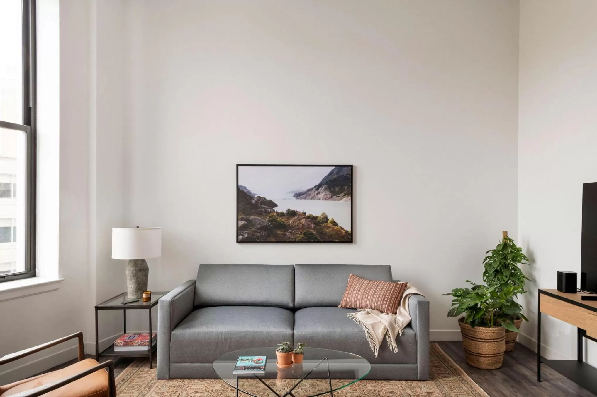 Living room in ROOST Cleveland