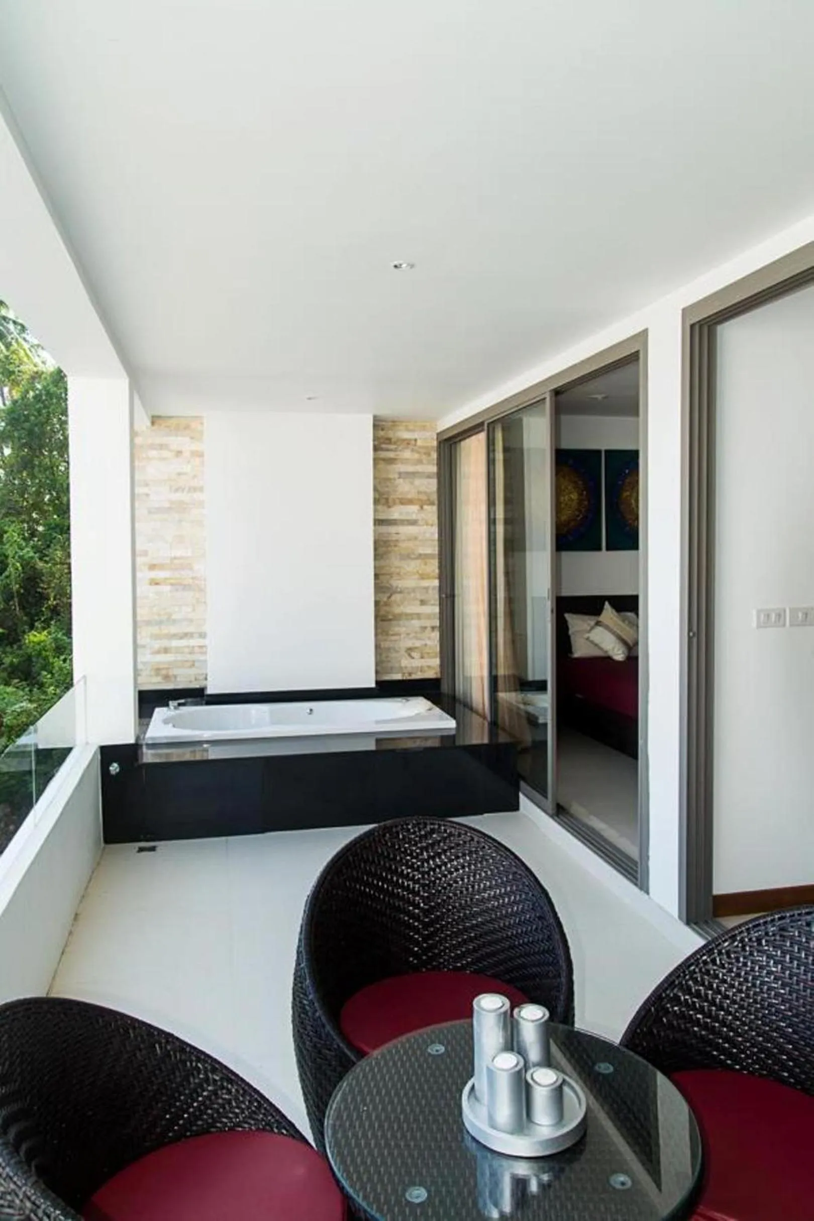 Balcony/Terrace in Tropical Sea View Residence