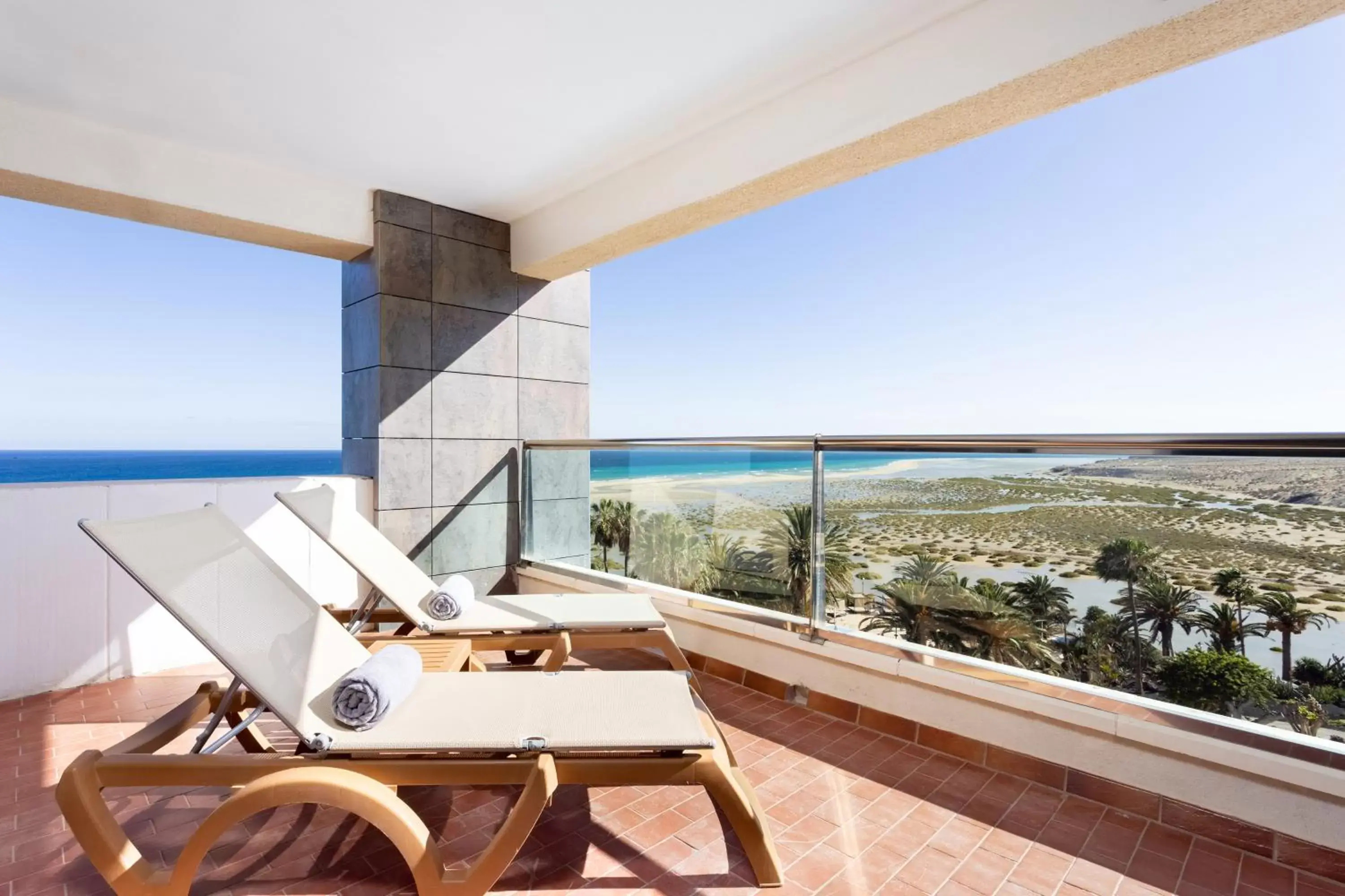 Balcony/Terrace, Sea View in Meliá Fuerteventura